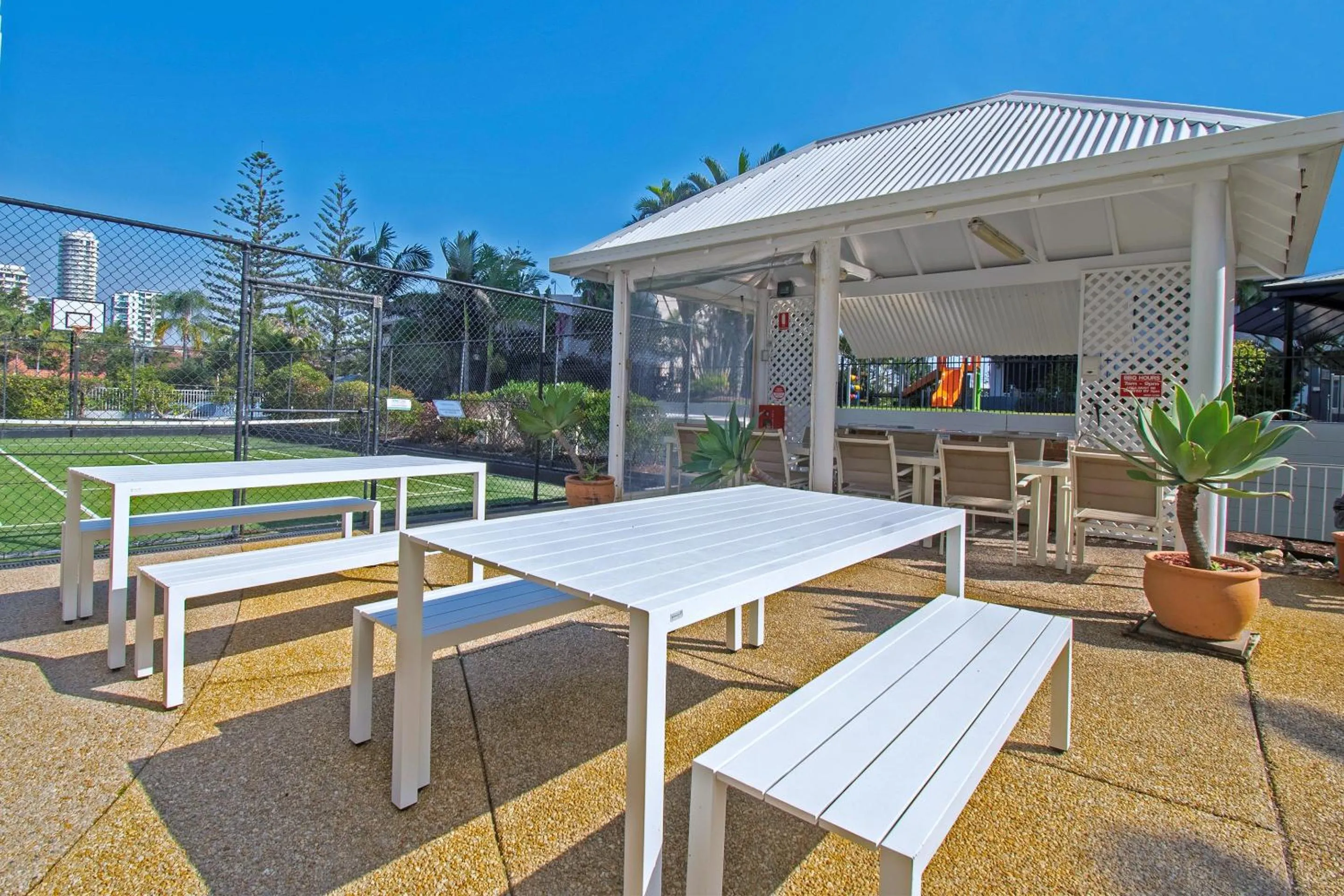 BBQ facilities in Cashelmara Beachfront Apartments