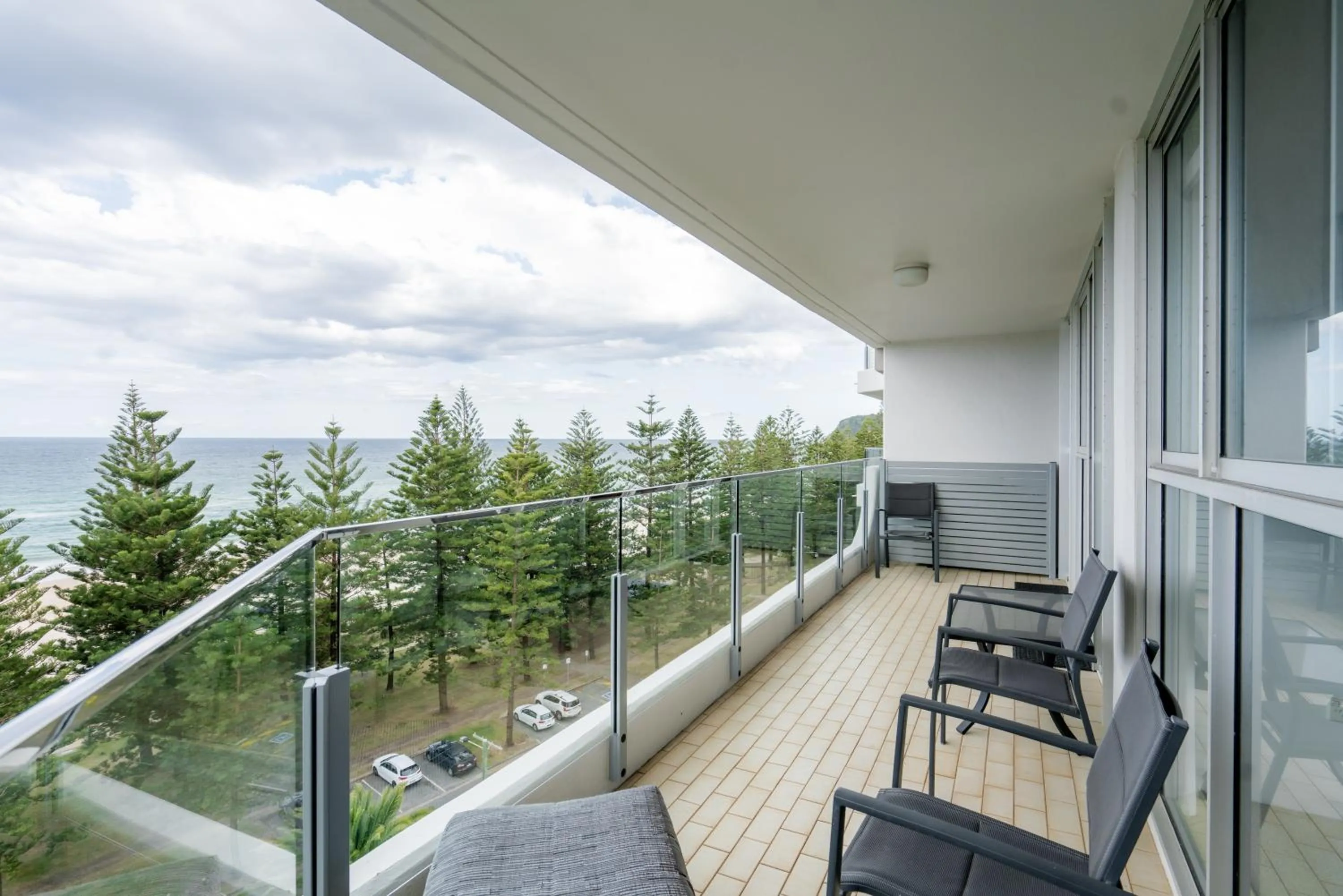 Patio in Cashelmara Beachfront Apartments