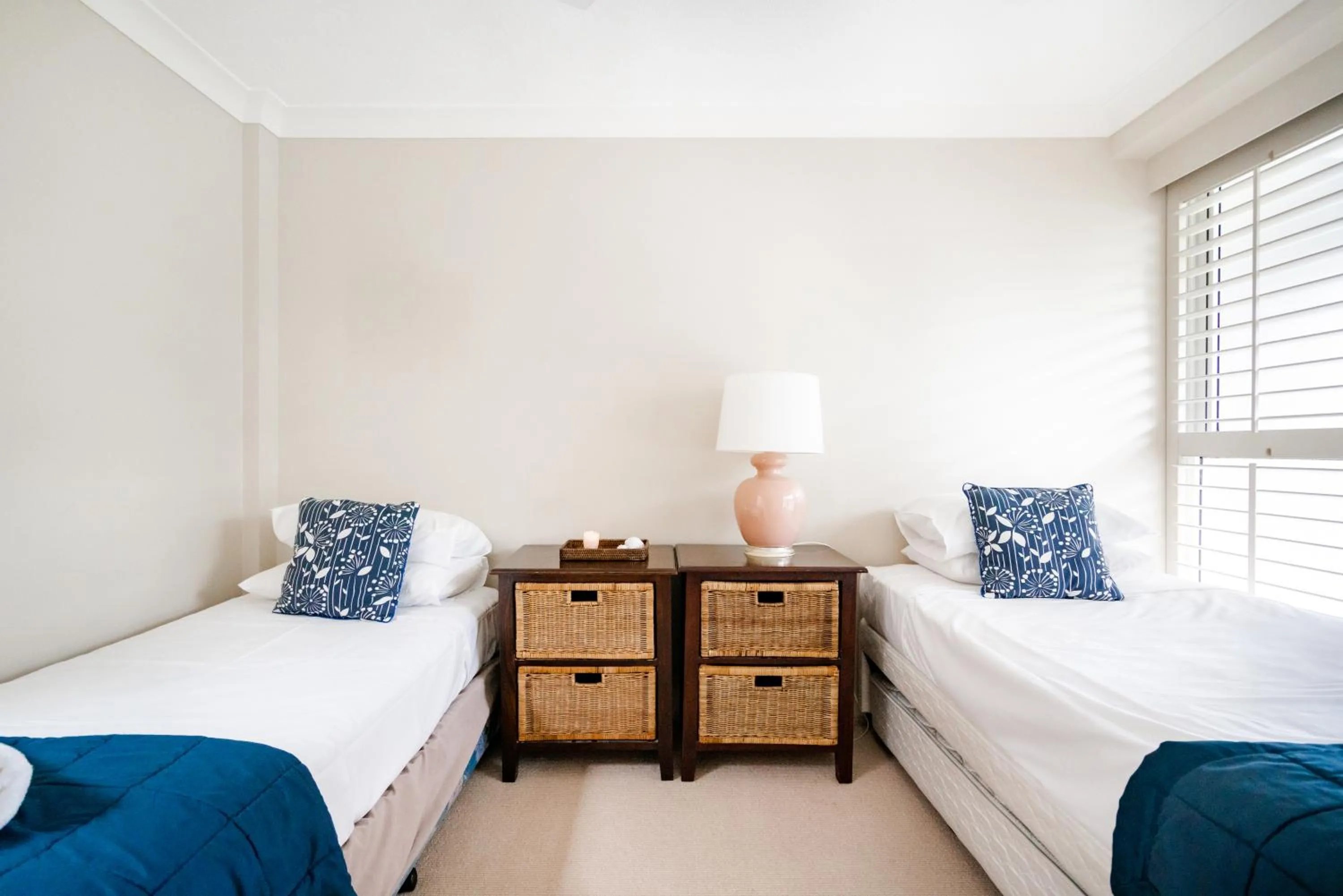 Bed in Cashelmara Beachfront Apartments