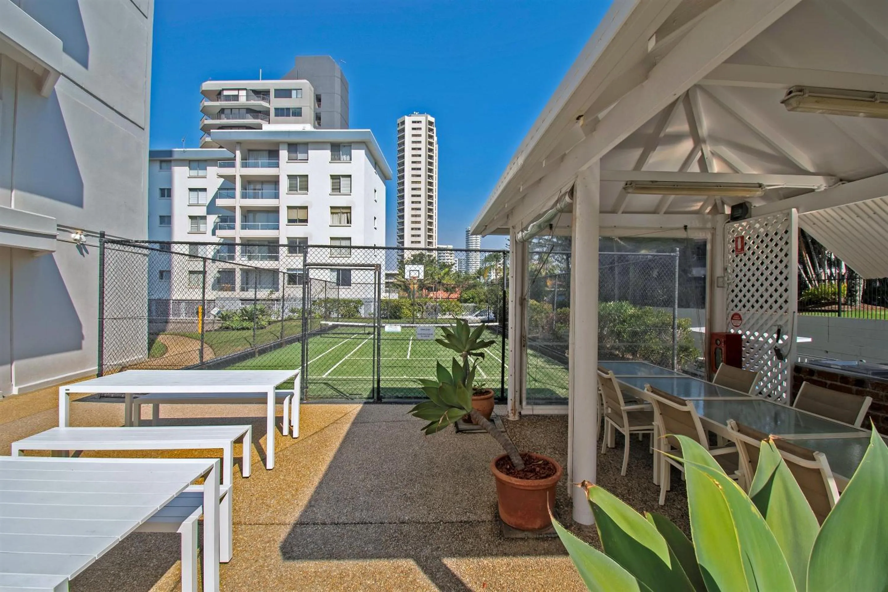 BBQ facilities in Cashelmara Beachfront Apartments