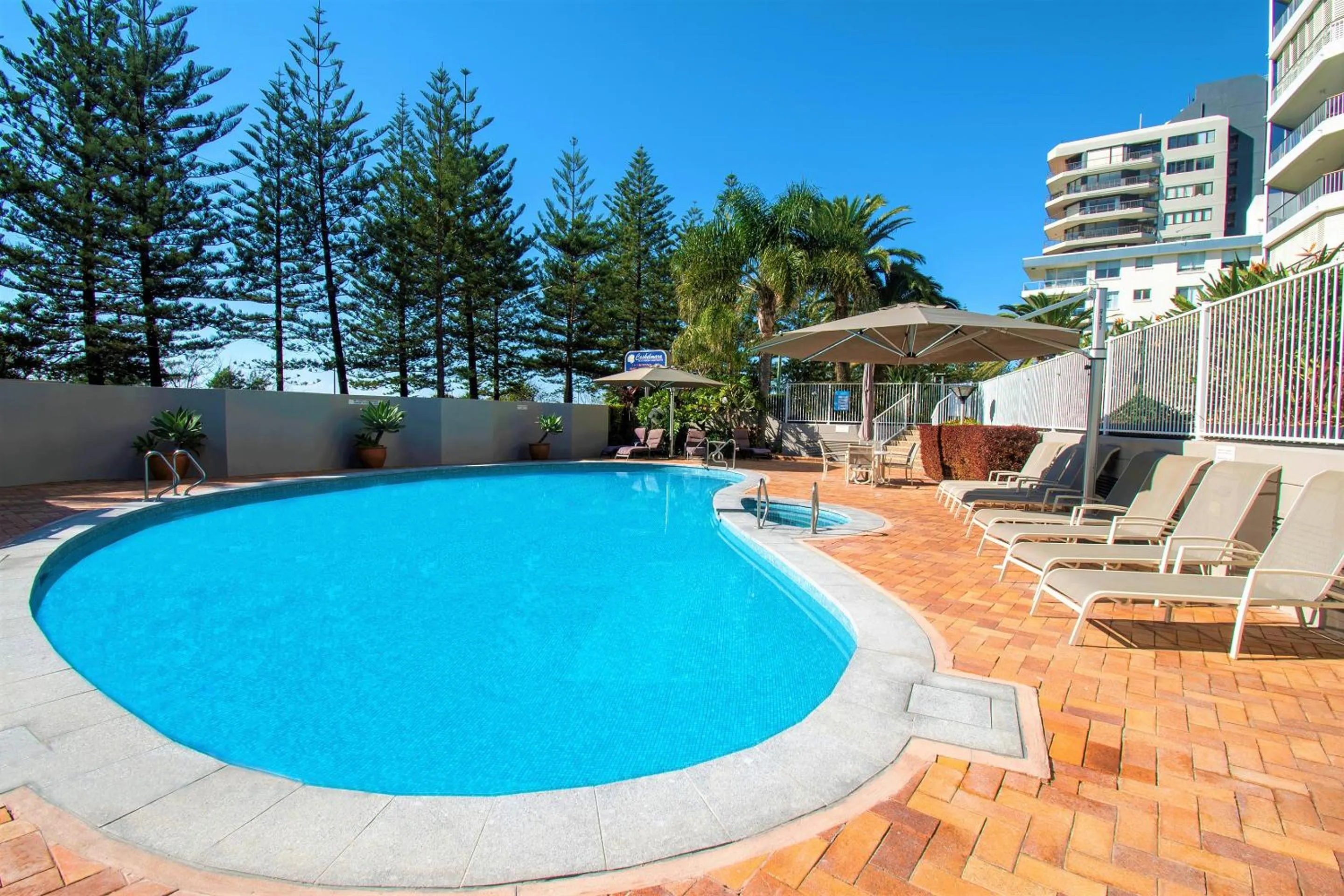Swimming pool in Cashelmara Beachfront Apartments