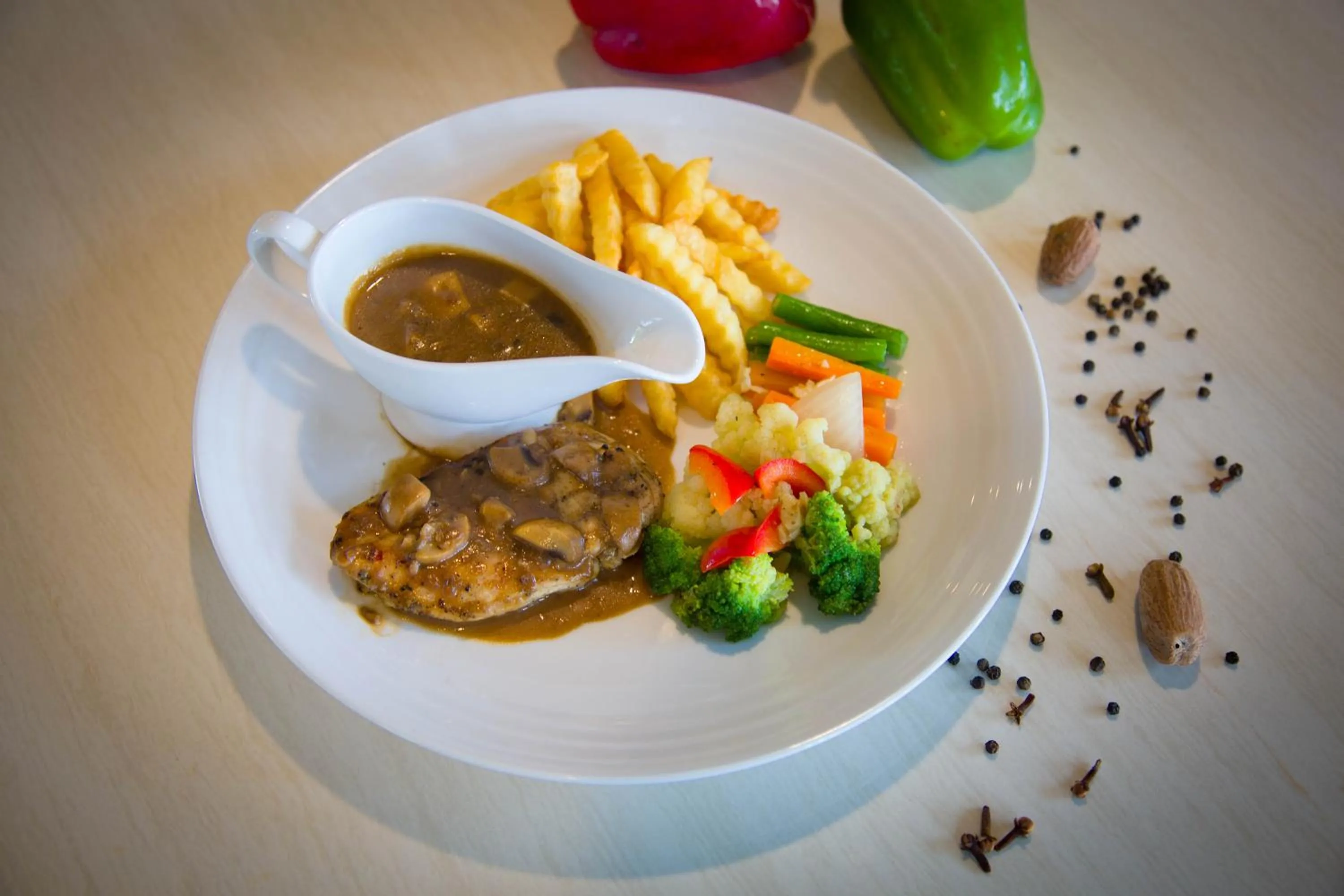 Food in Front One Akshaya Hotel Karawang