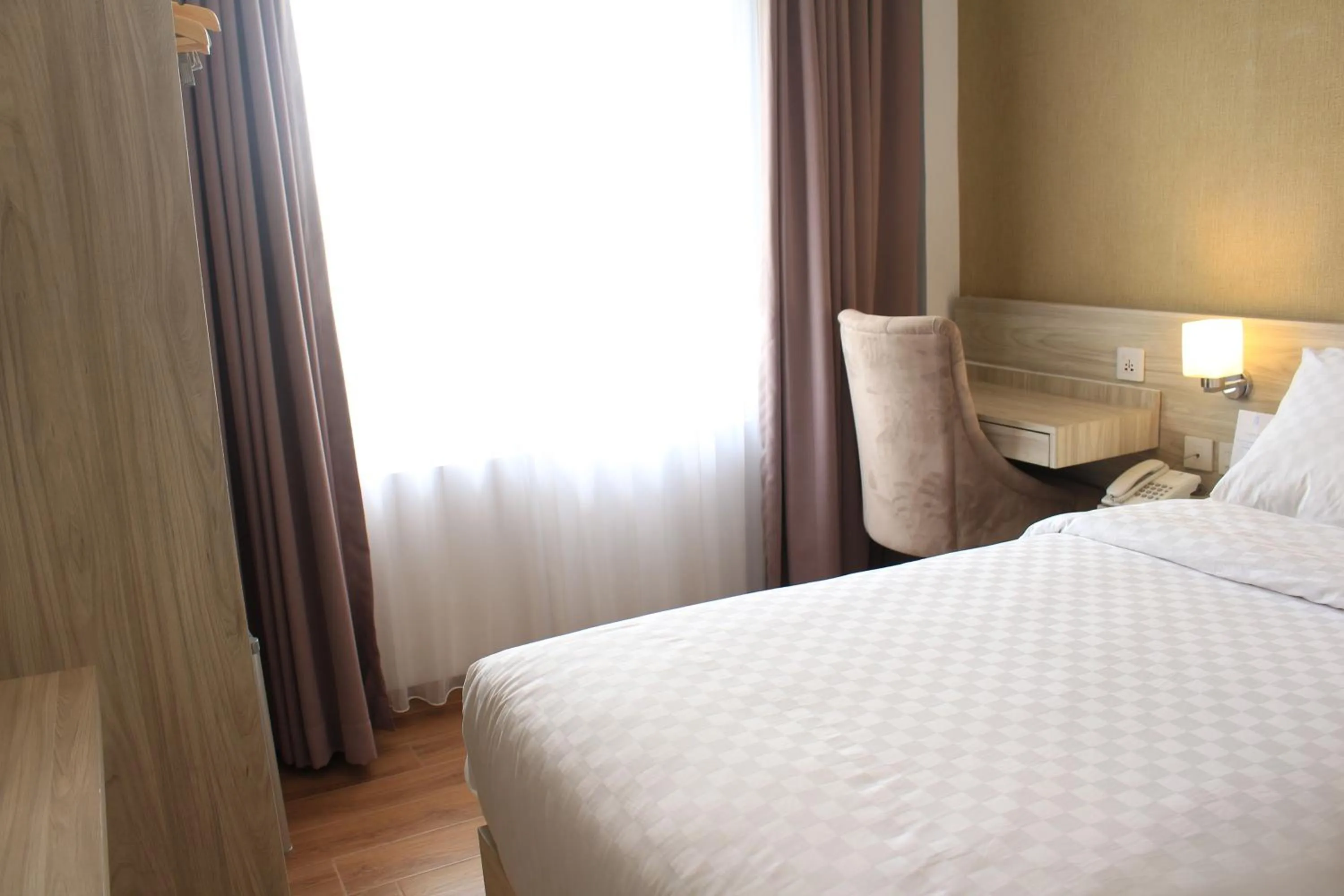 Bedroom, Bed in Front One Akshaya Hotel Karawang