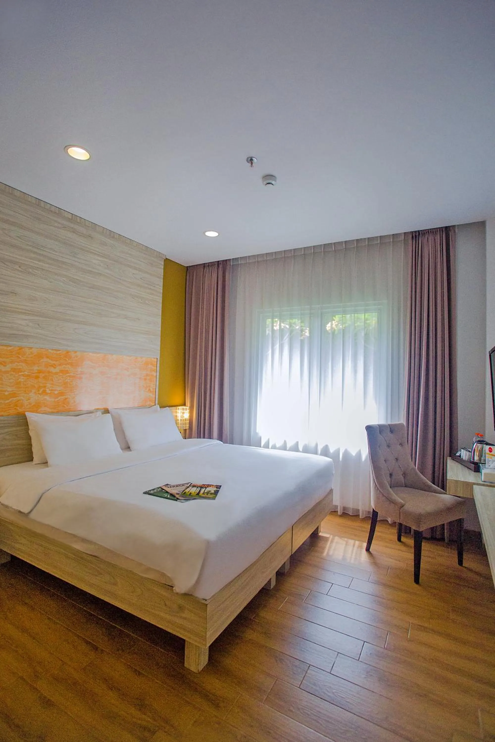 Bedroom, Bed in Front One Akshaya Hotel Karawang