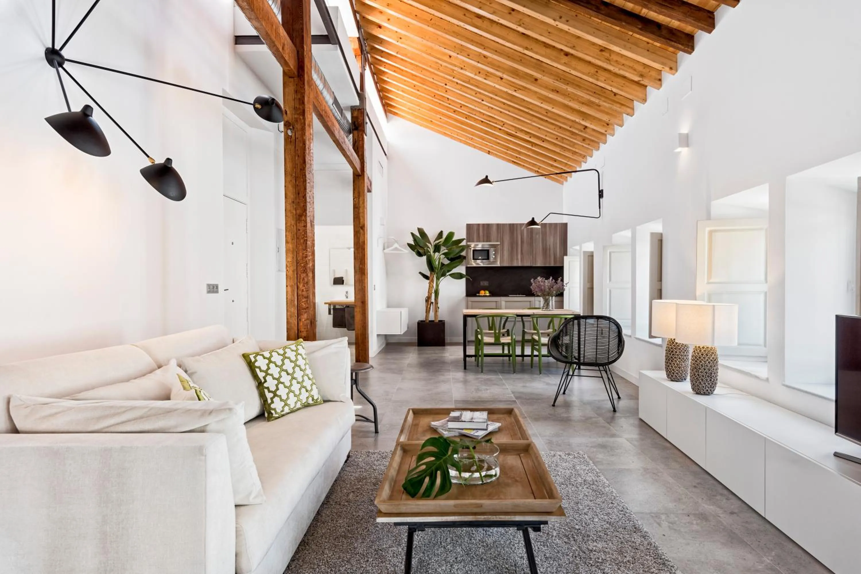 Photo of the whole room in iloftmalaga Premium Centro Histórico