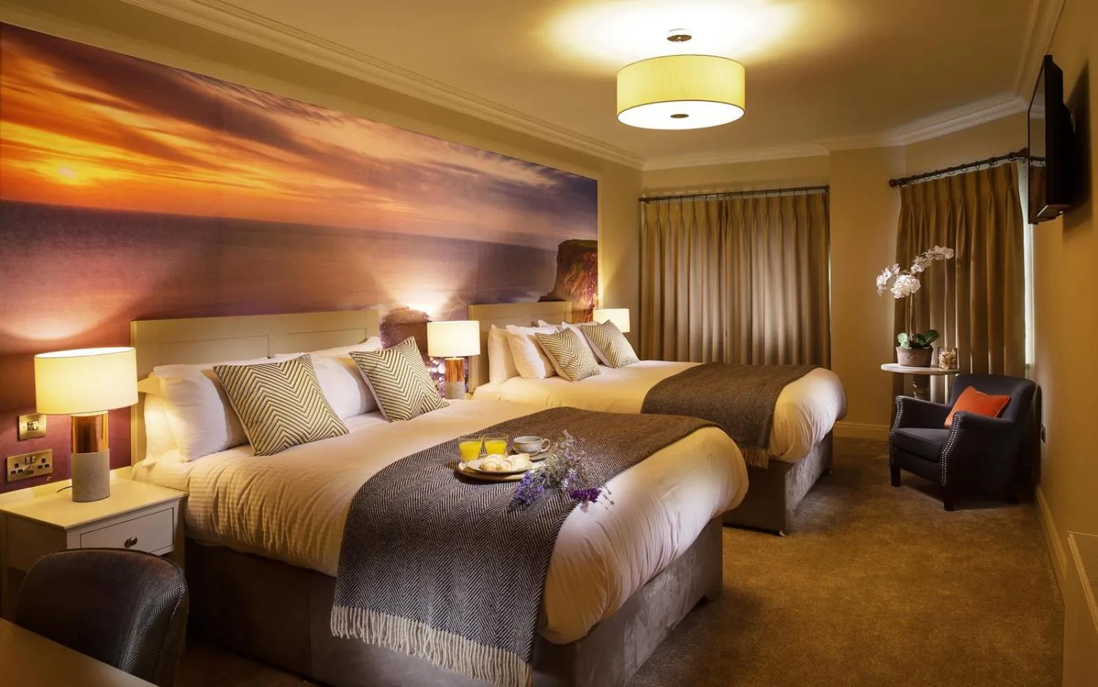 Bed in The Wild Atlantic Lodge