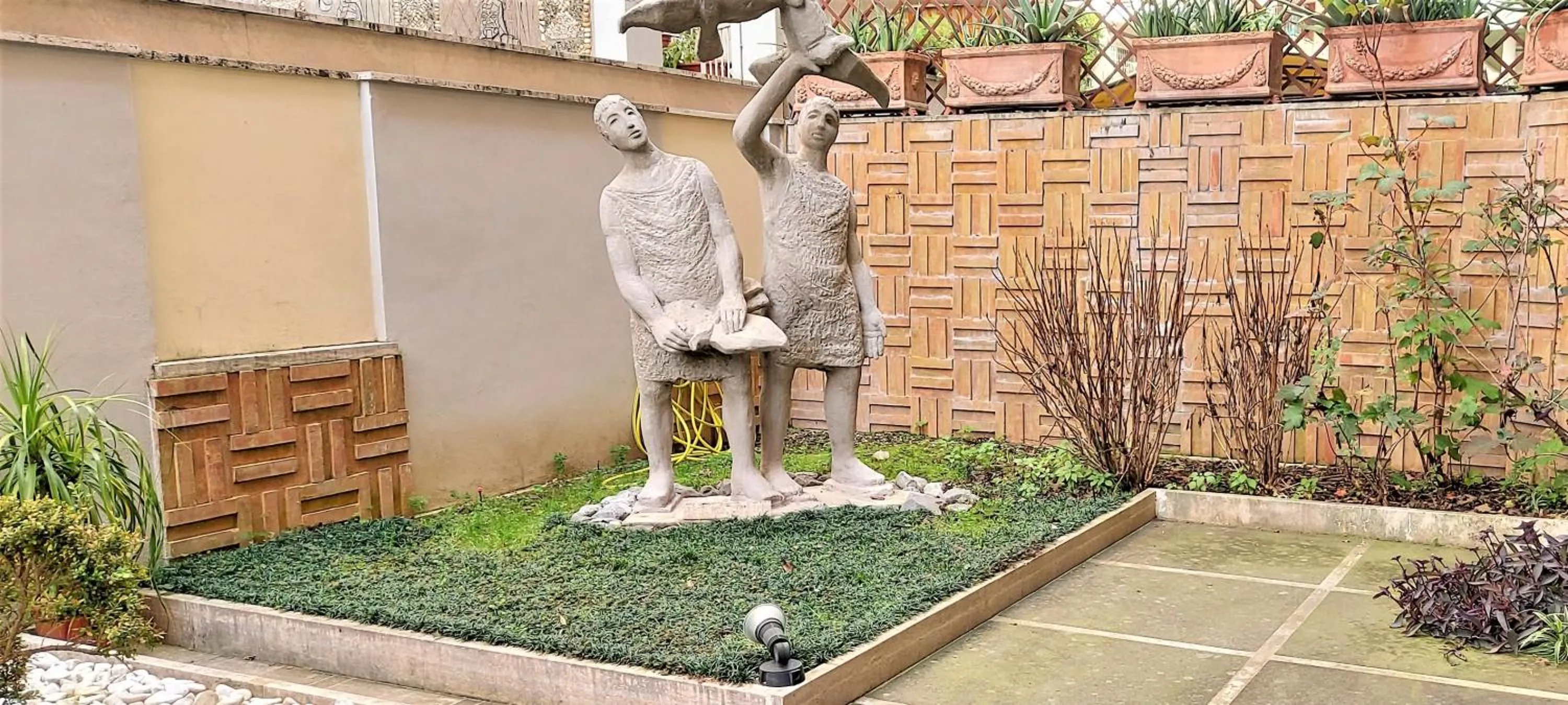 Garden view in Vatican De Carolis Terrace