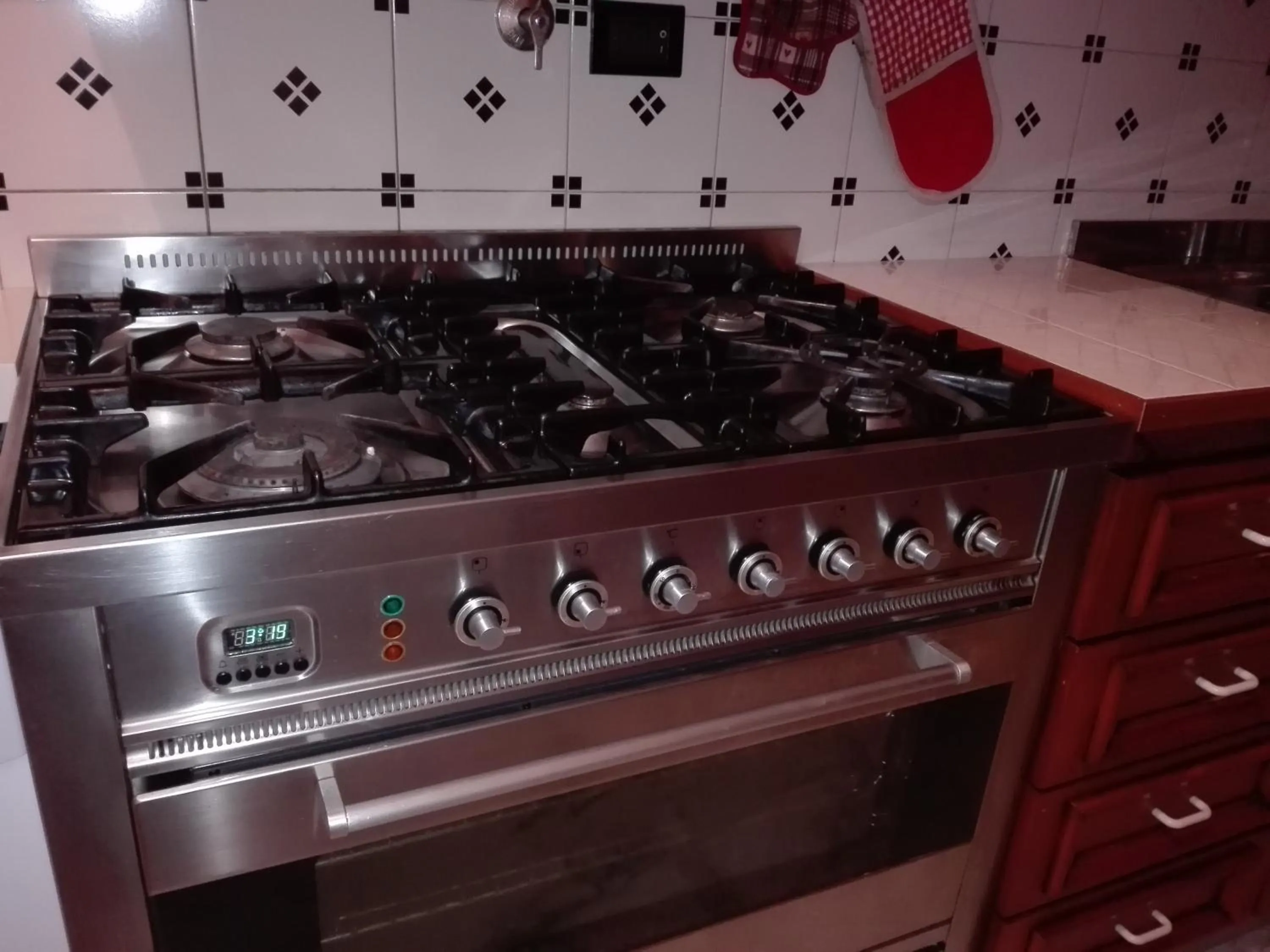 stove in Vatican De Carolis Terrace