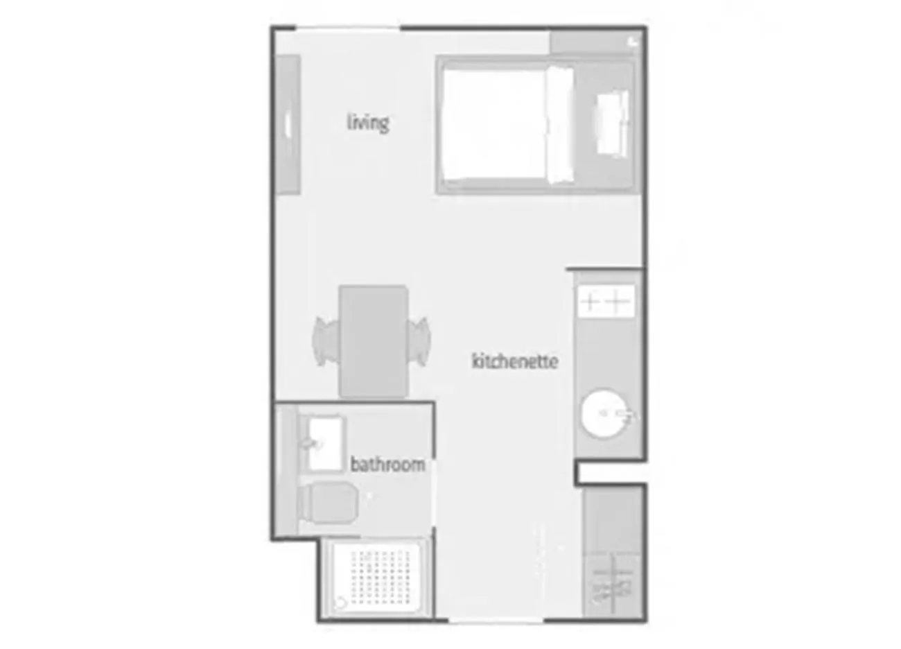 Photo of the whole room in smartments München Parkstadt Schwabing