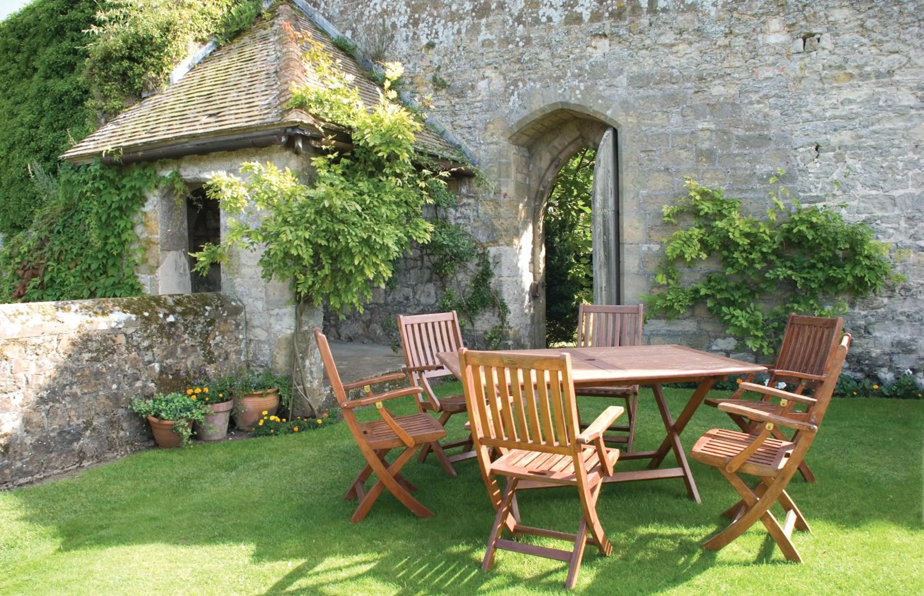 Garden in Amberley Castle- A Relais & Chateaux Hotel