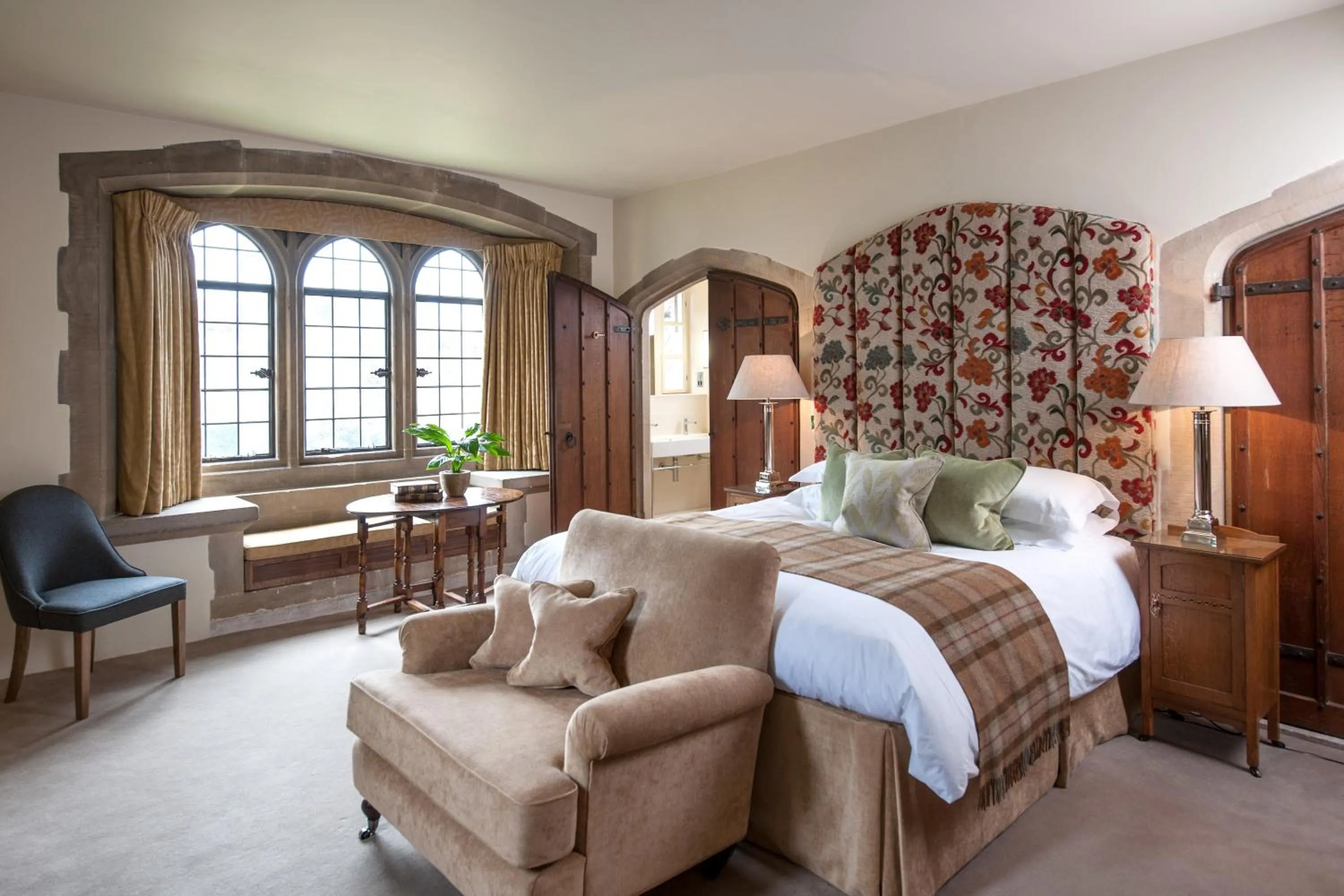 Bedroom, Bed in Amberley Castle- A Relais & Chateaux Hotel