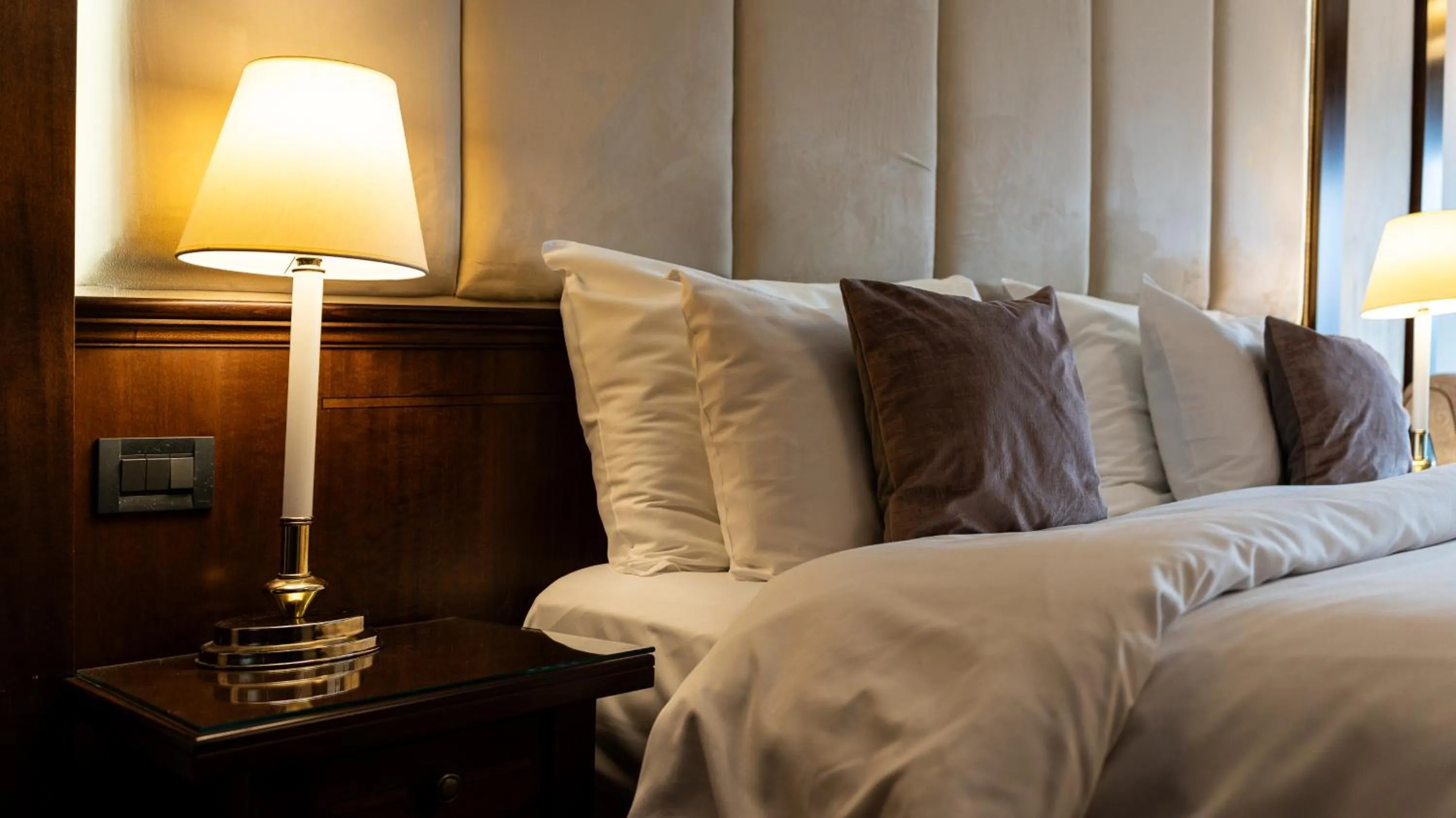 Bed in Hotel International