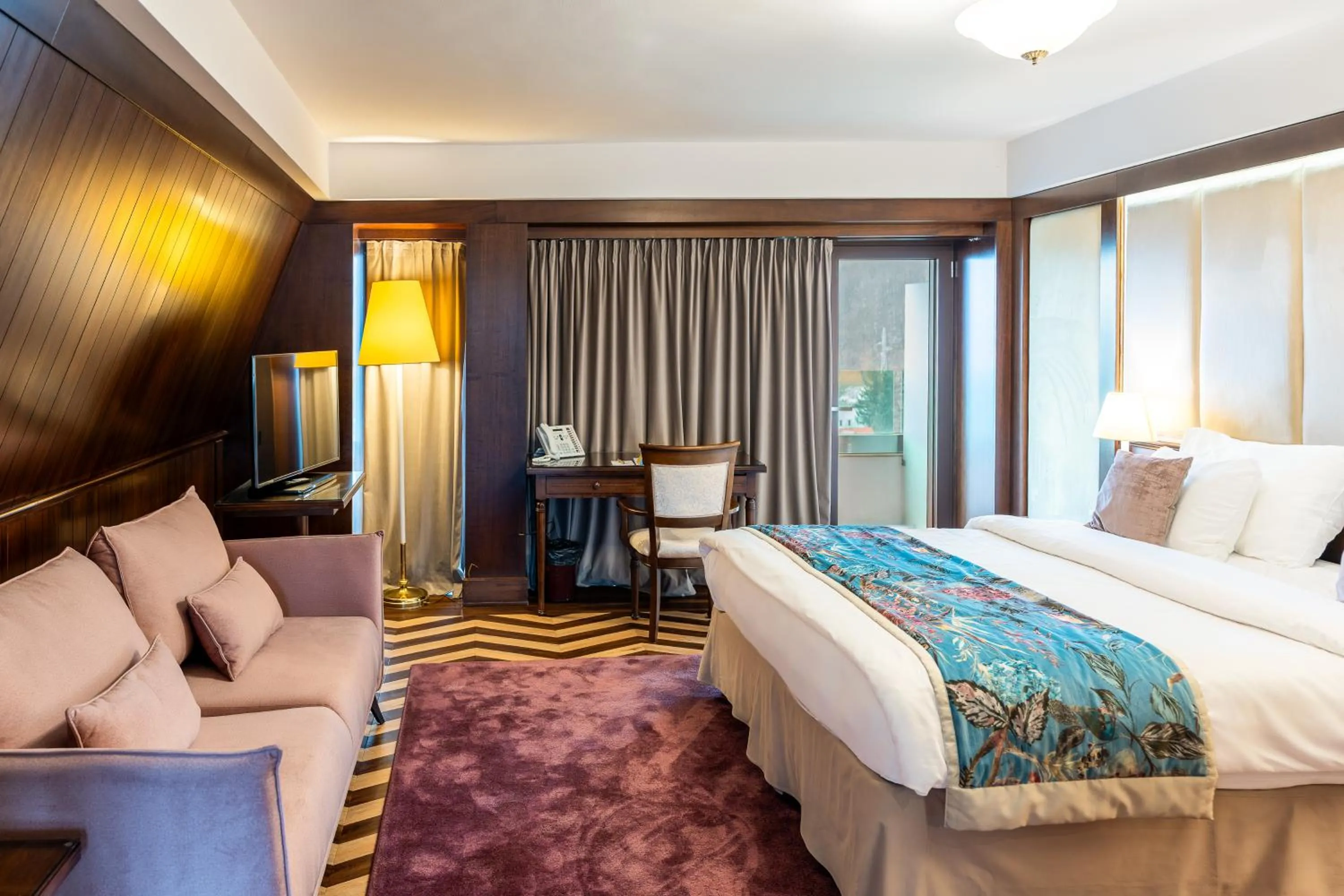 Bed in Hotel International