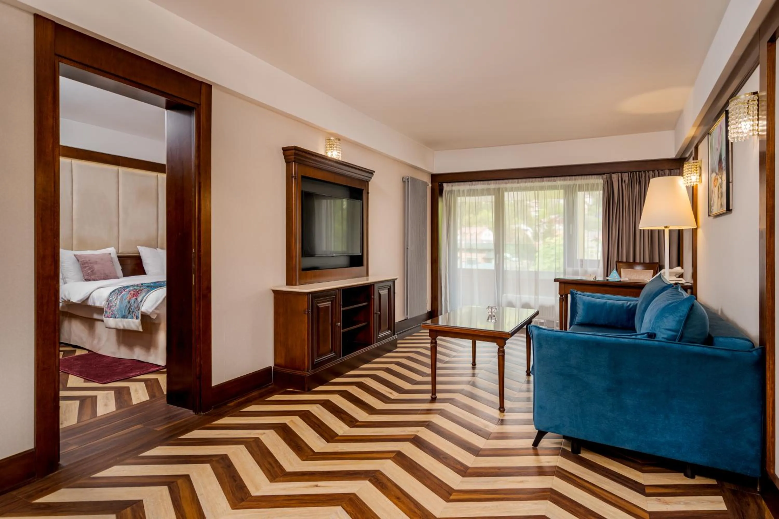 Bed in Hotel International