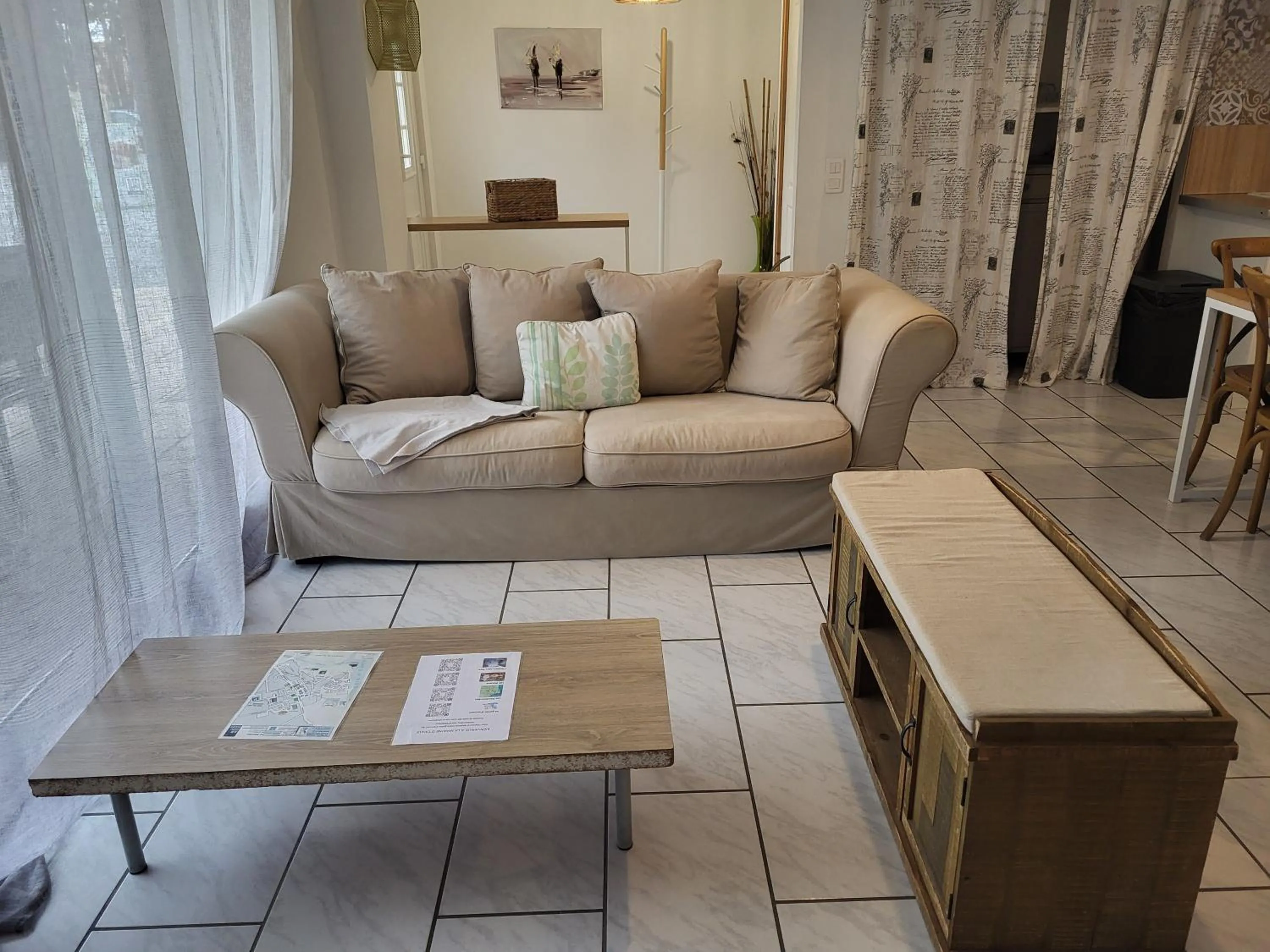 Living room in La marine D'opale