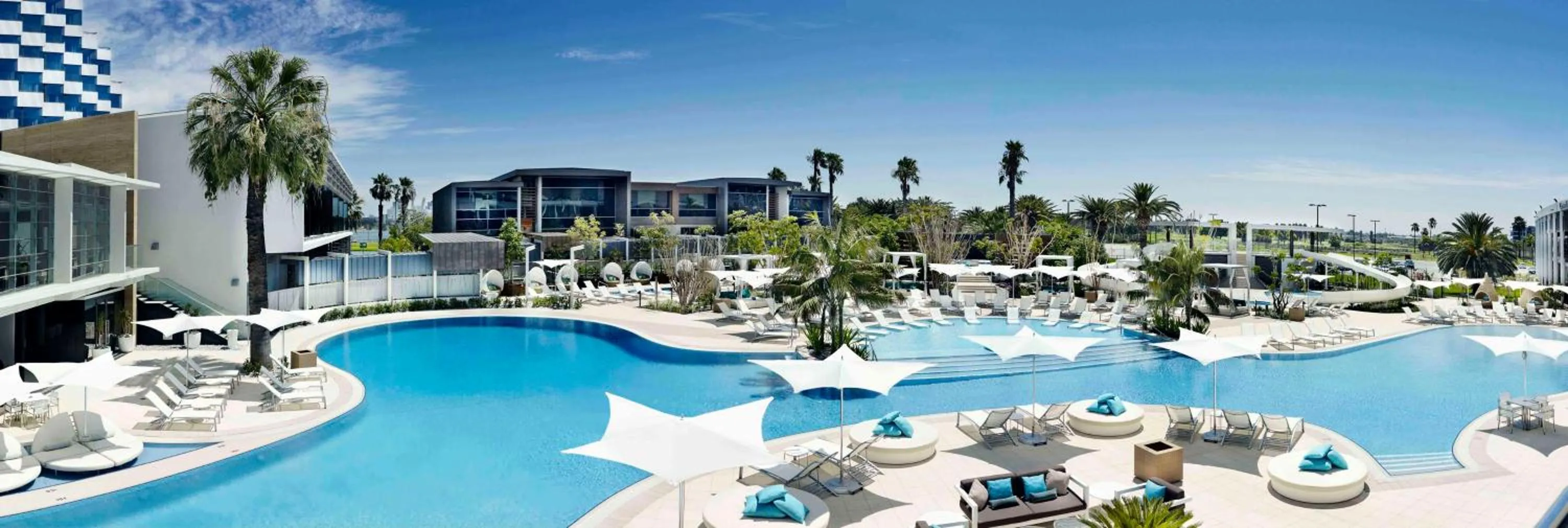 Pool view in Crown Metropol Perth