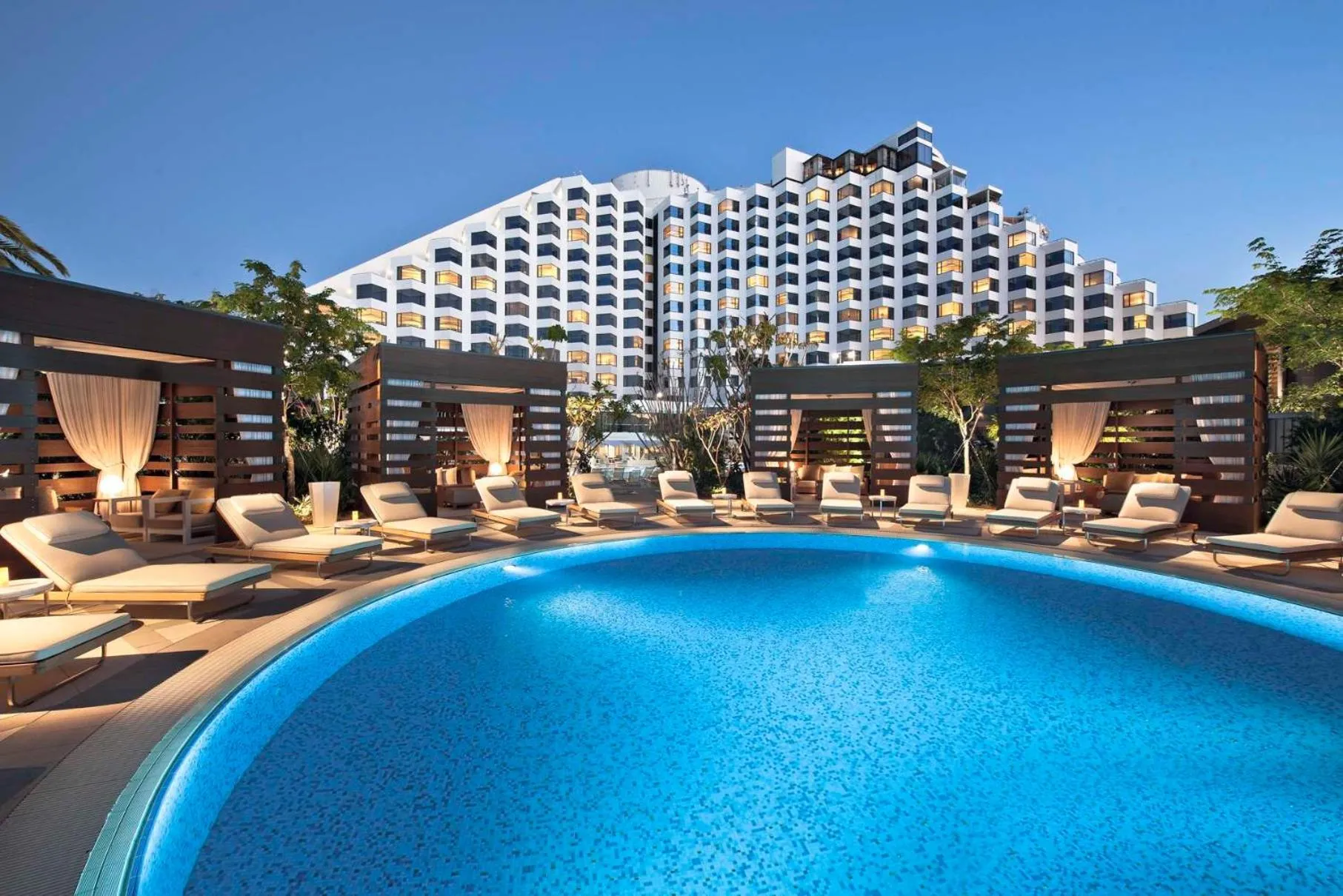 Pool view in Crown Metropol Perth