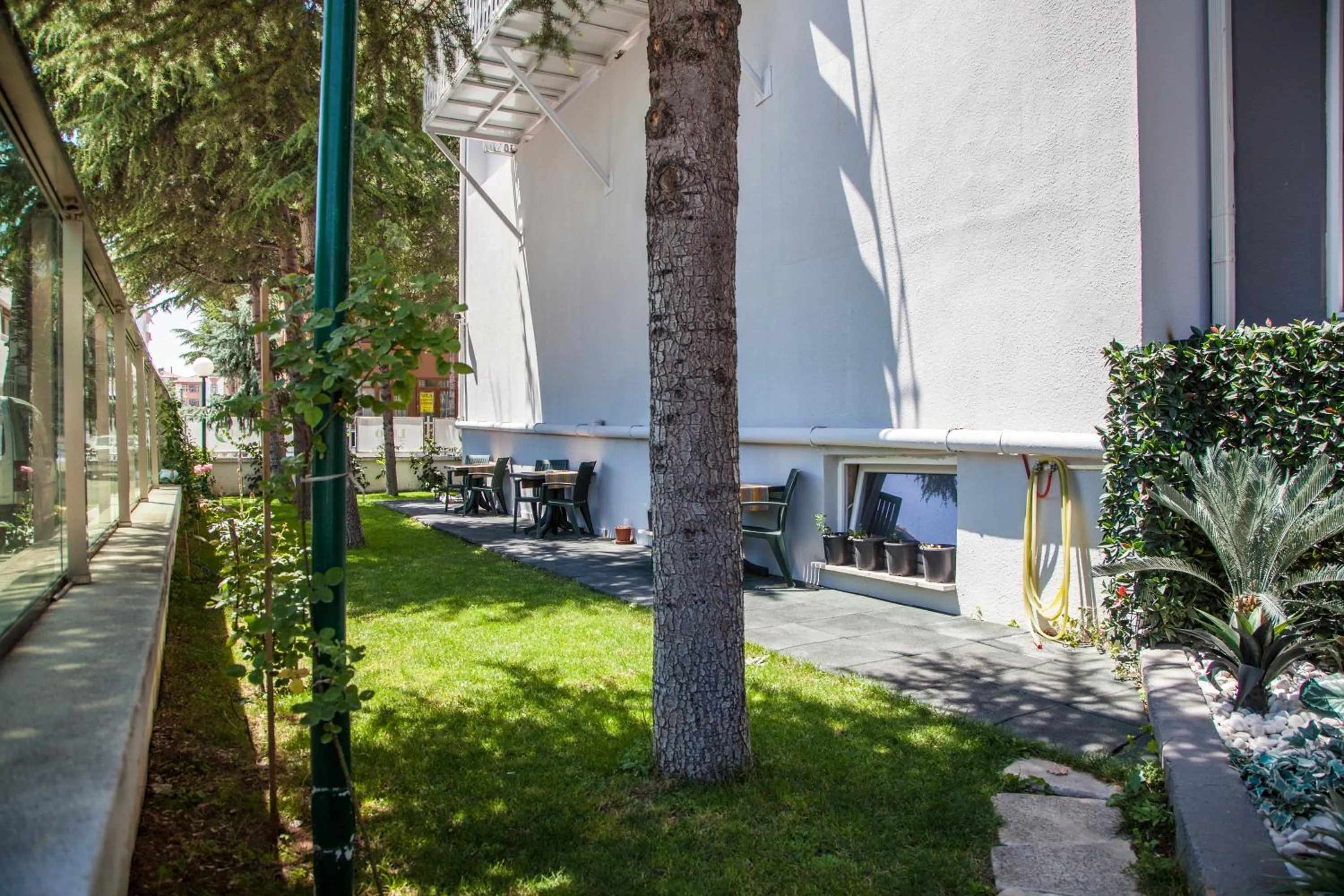 Garden in leto city hotel