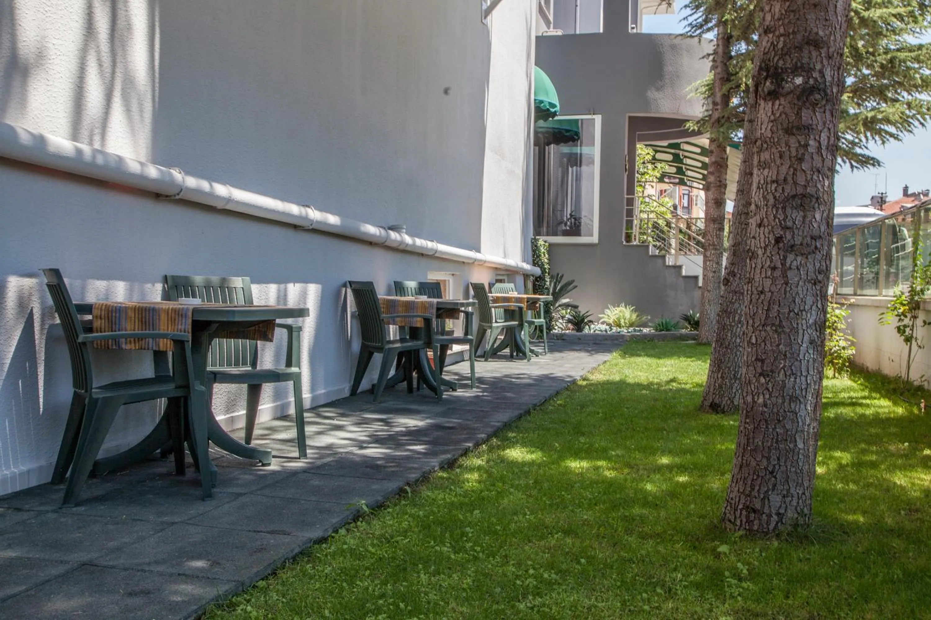 Garden in leto city hotel