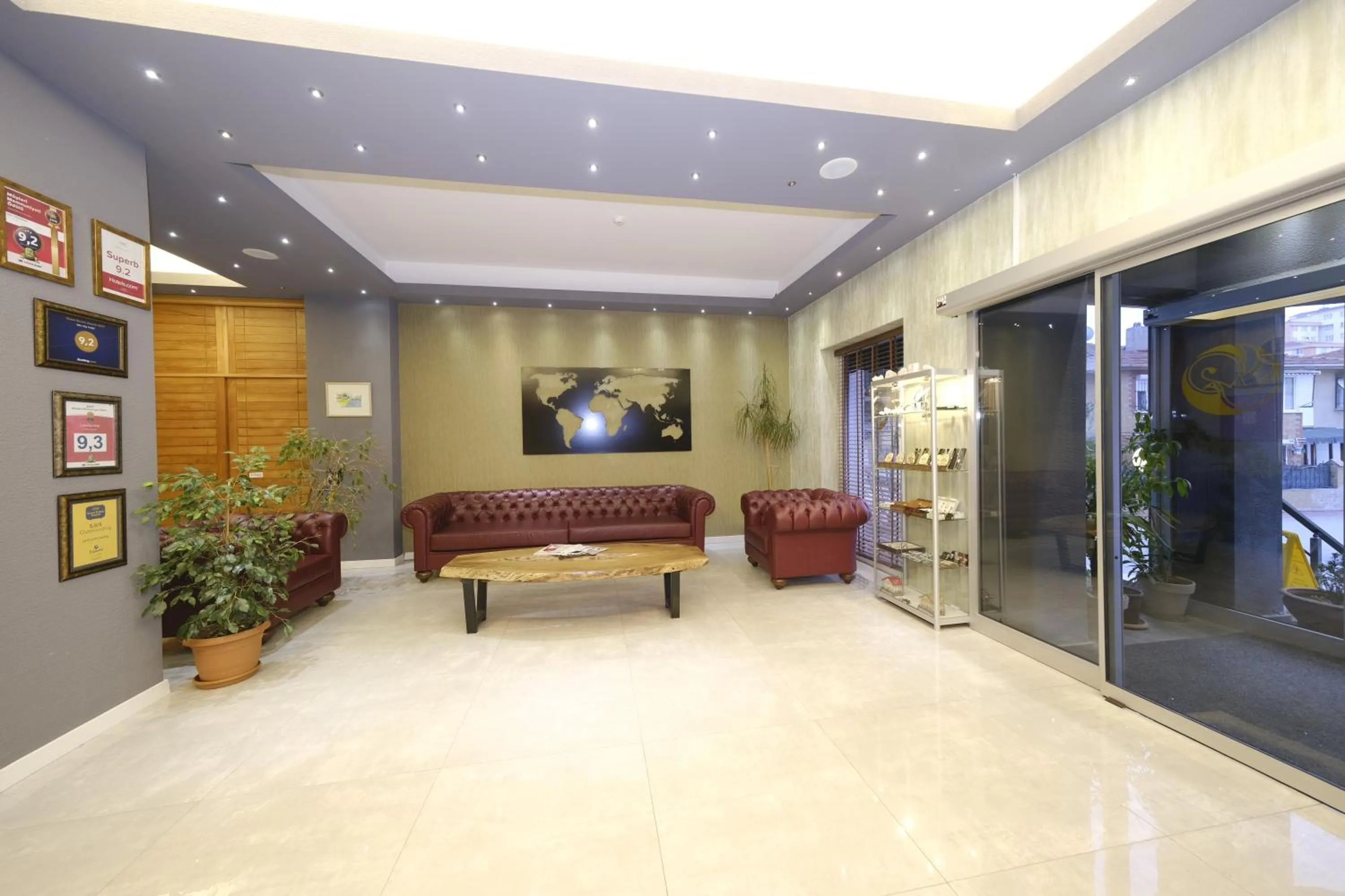 Lobby or reception in leto city hotel
