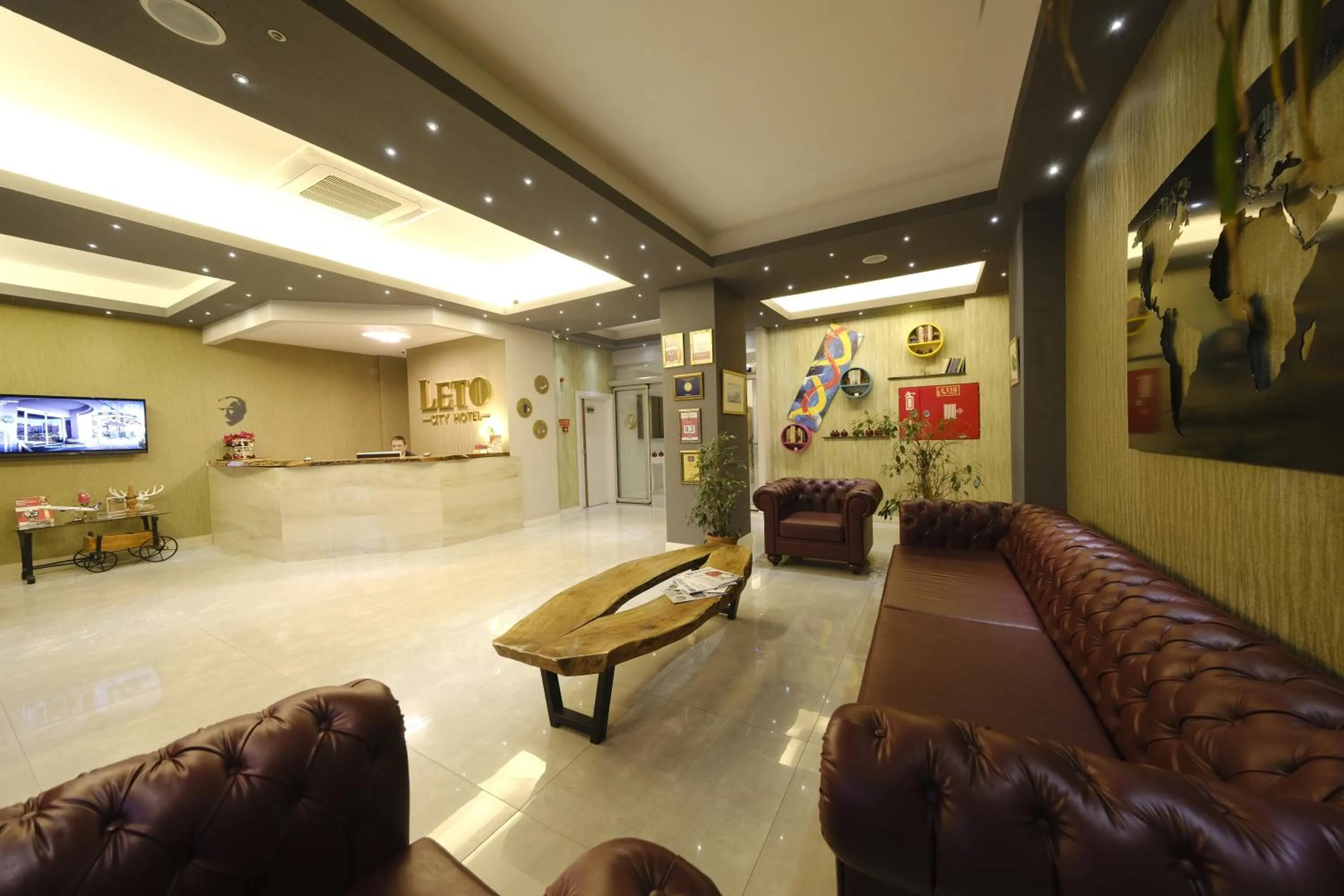 Lobby or reception in leto city hotel