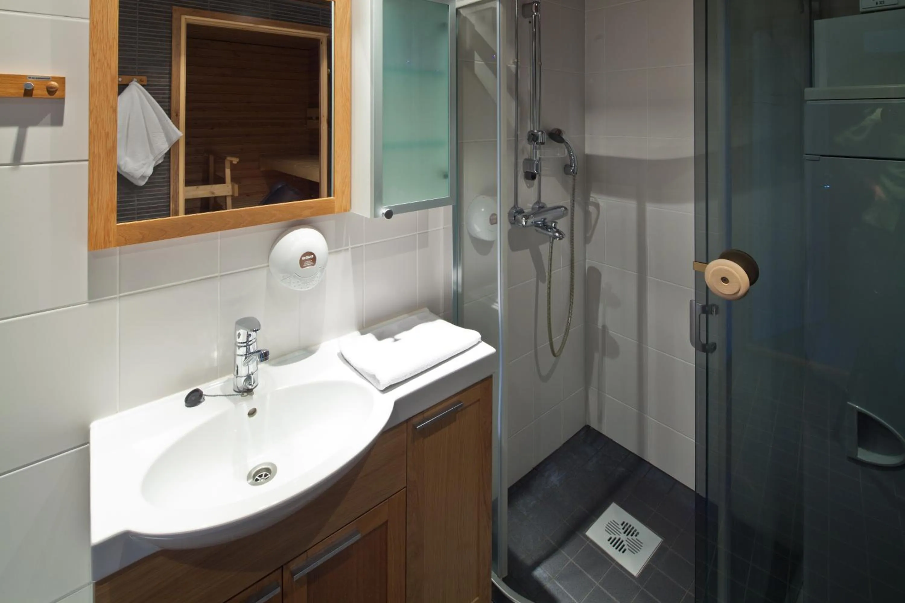 Bathroom in Lapland Hotels Luostotunturi & Amethyst Spa