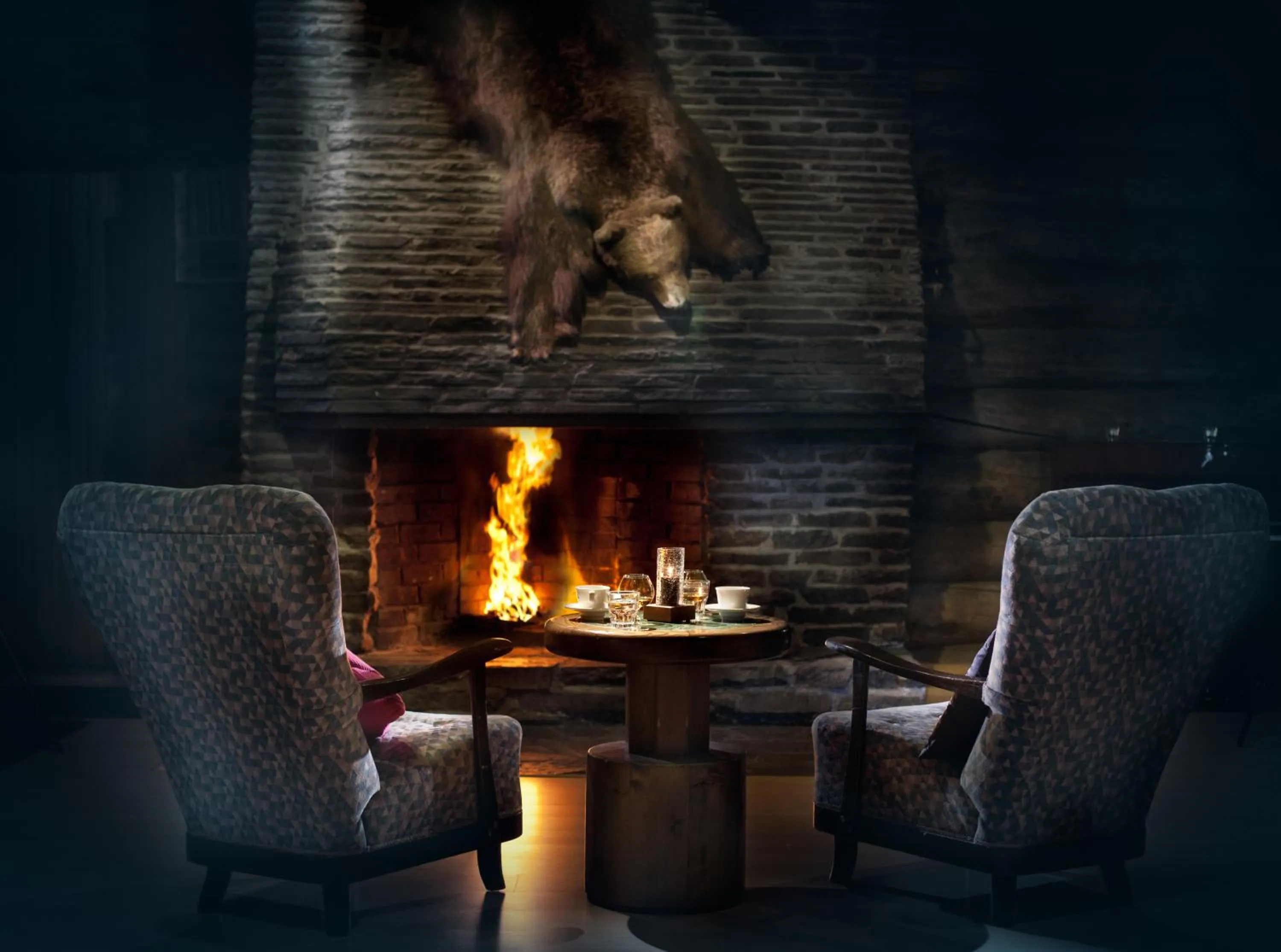 Lounge or bar in Lapland Hotels Luostotunturi & Amethyst Spa