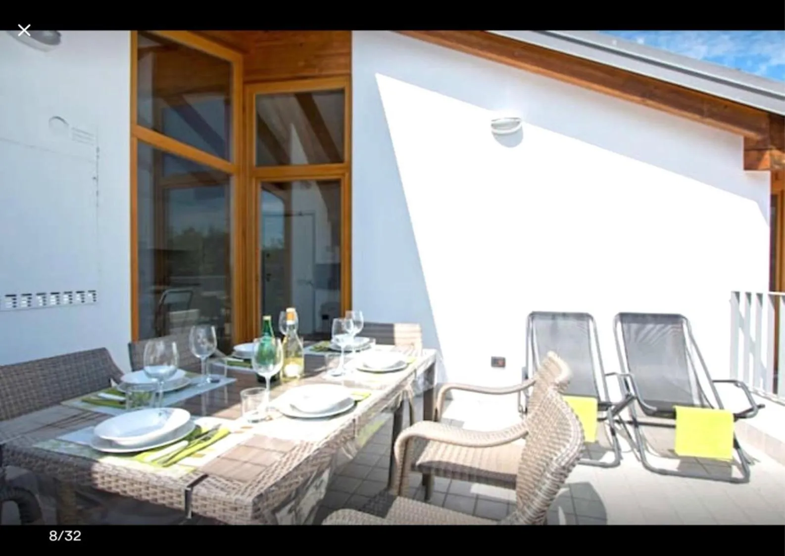 Balcony/Terrace in Sirmione Rosselli Apartments