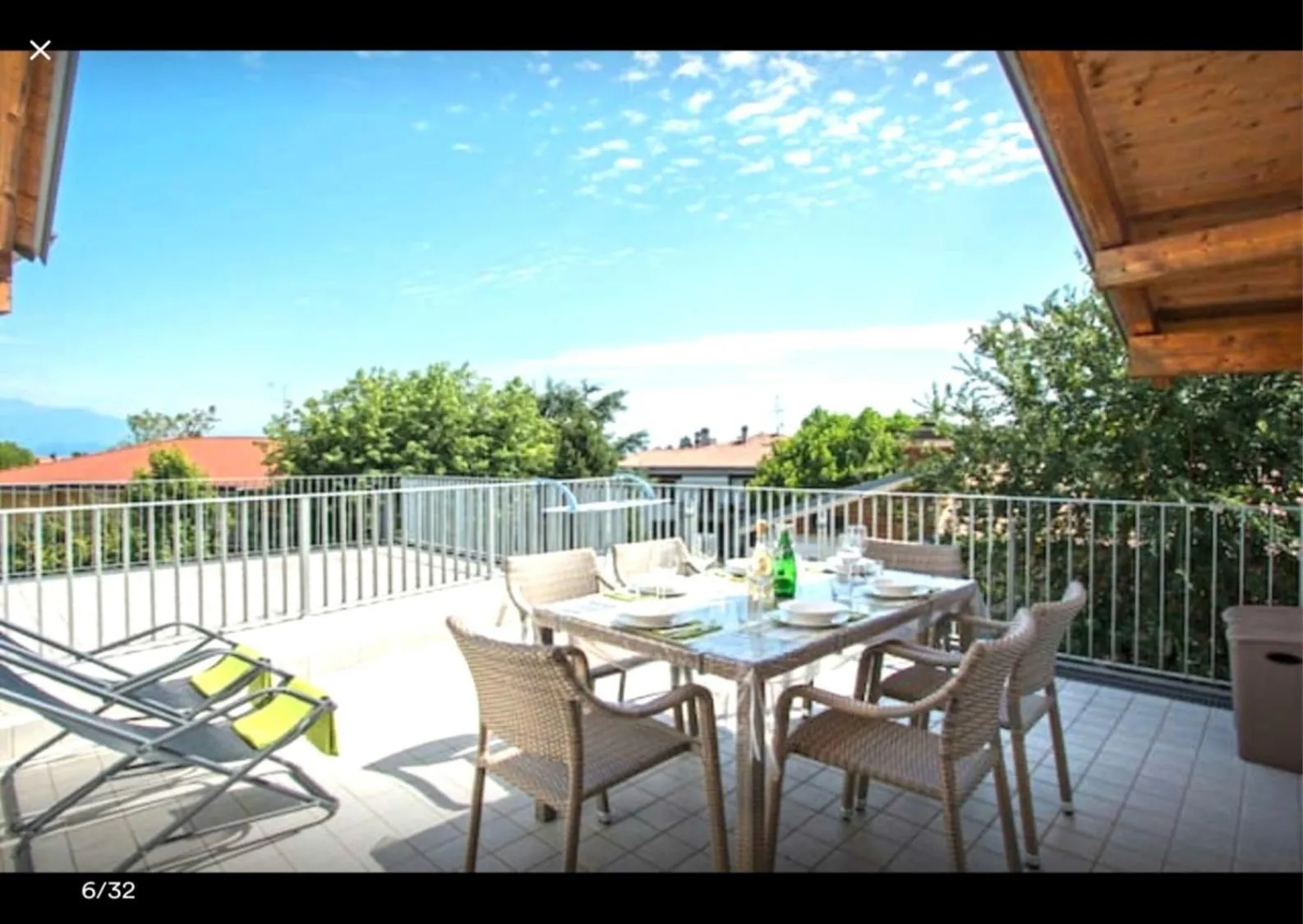 Balcony/Terrace in Sirmione Rosselli Apartments