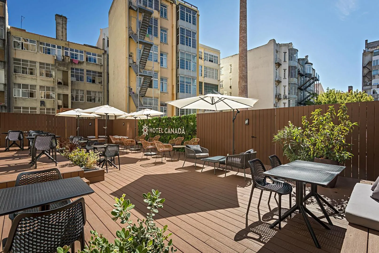 Patio in Hotel Canada
