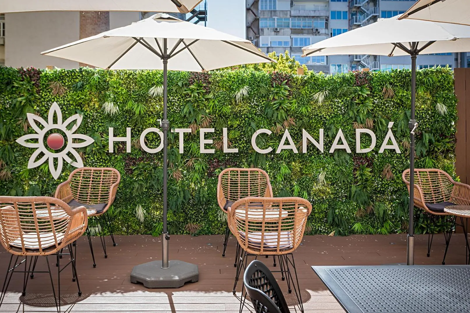Patio in Hotel Canada