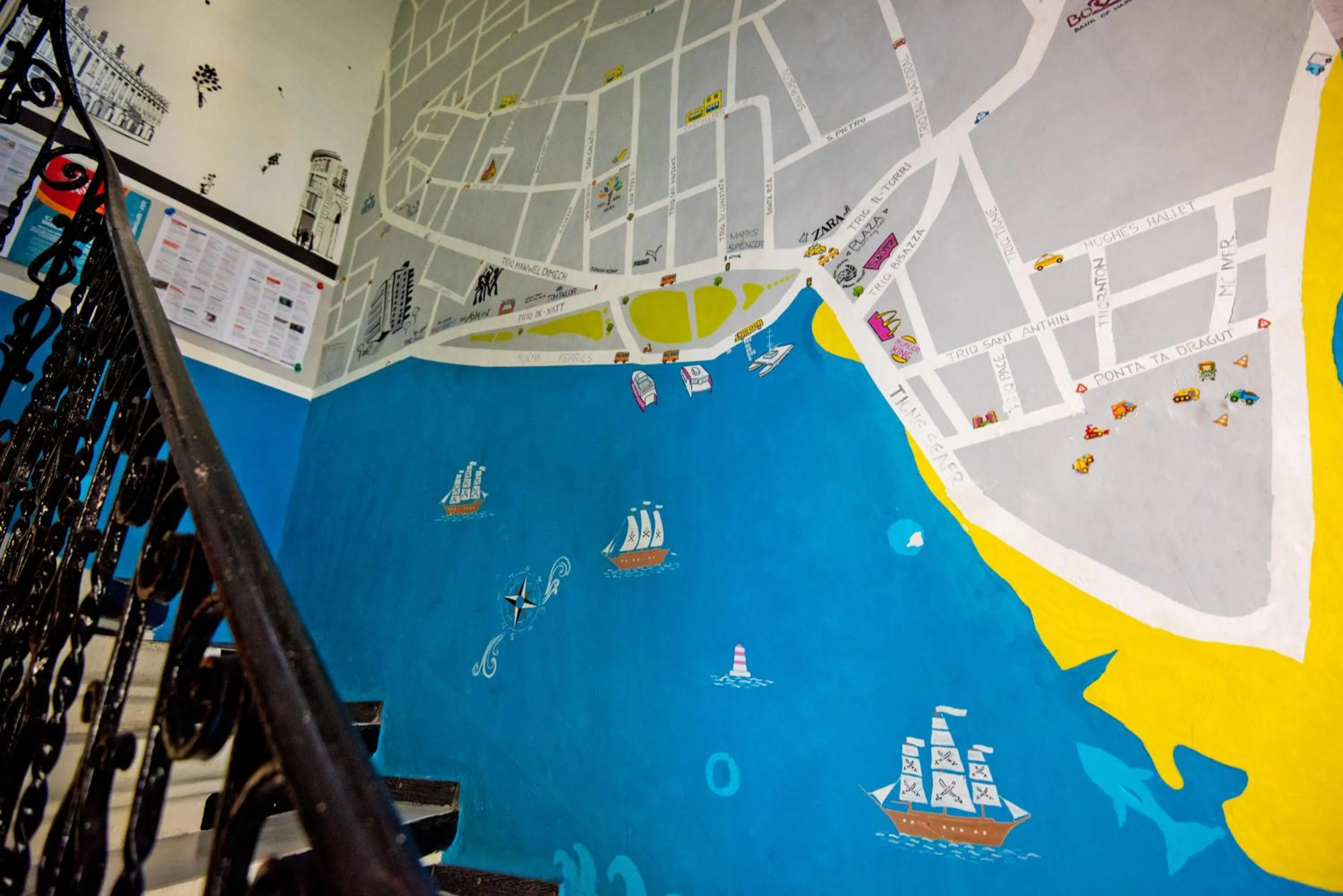 Decorative detail in Five Trees