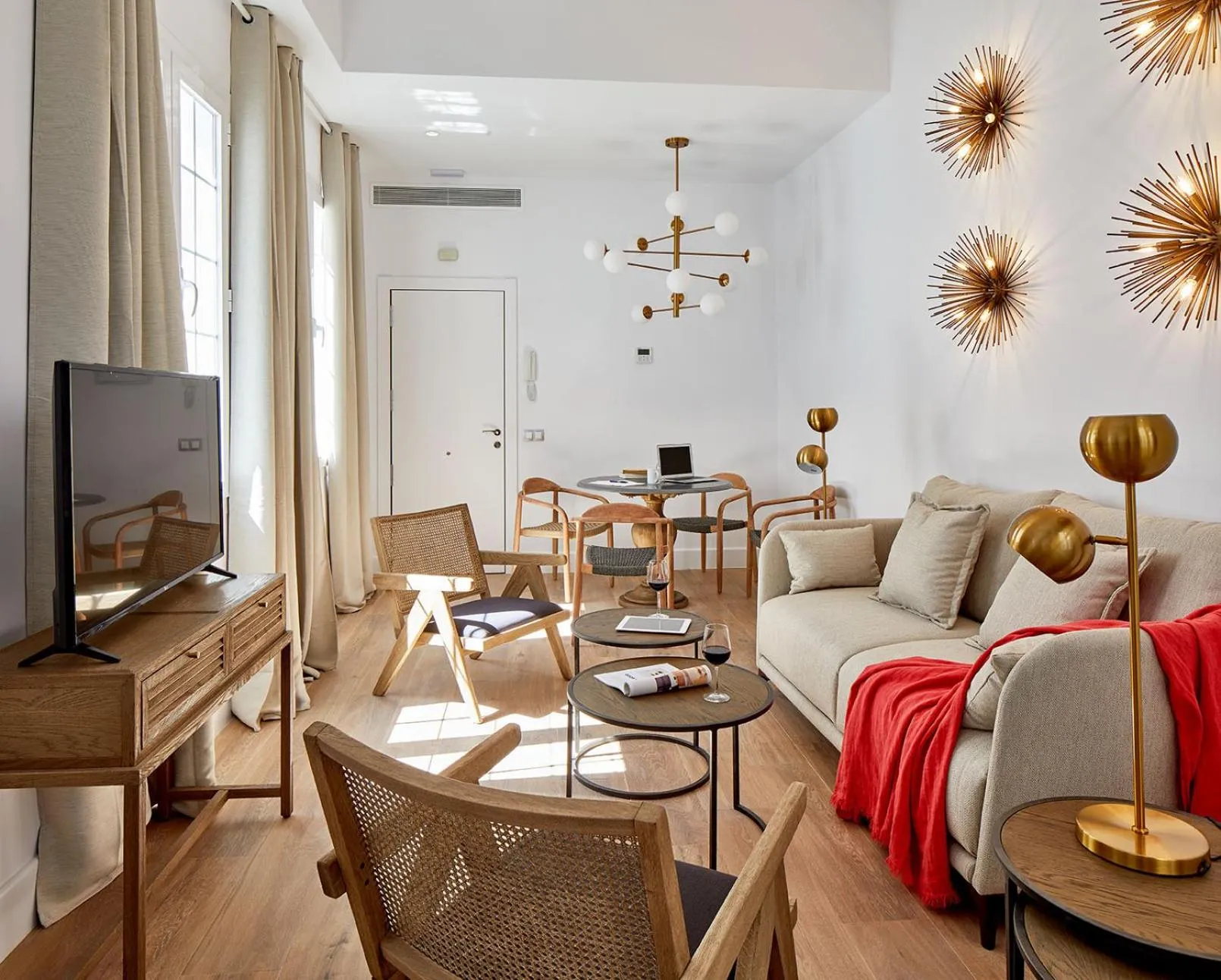 Living room in Lodgingmalaga Plaza Constitucion