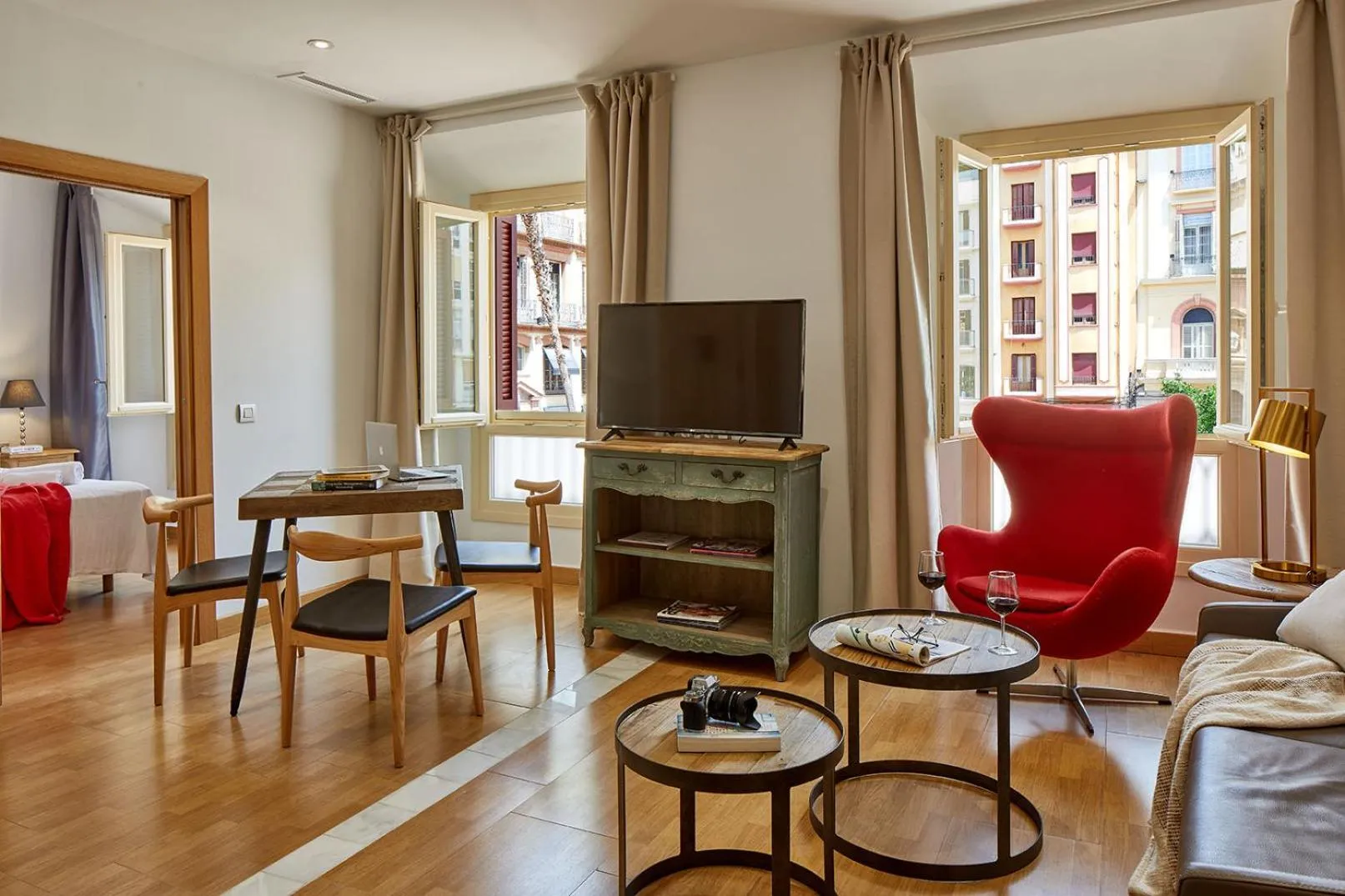 Living room in Lodgingmalaga Plaza Constitucion