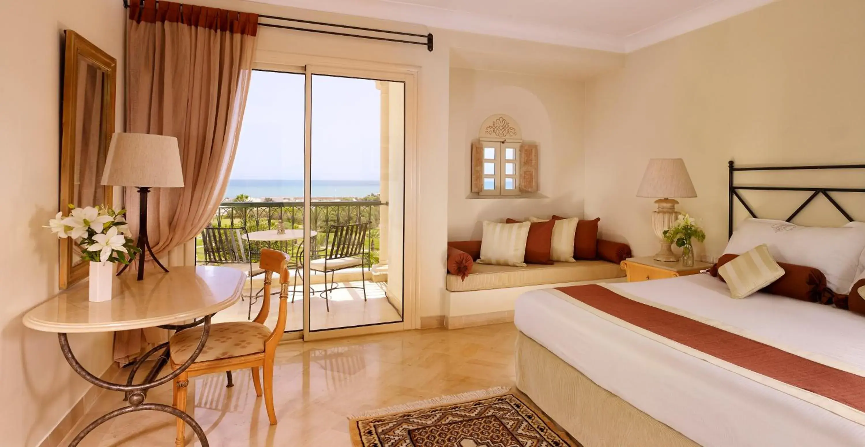 Deluxe Double Room with Sea View - single occupancy in The Residence Tunis Deluxe Double Room with Sea View - single occupancy in The Residence Tunis