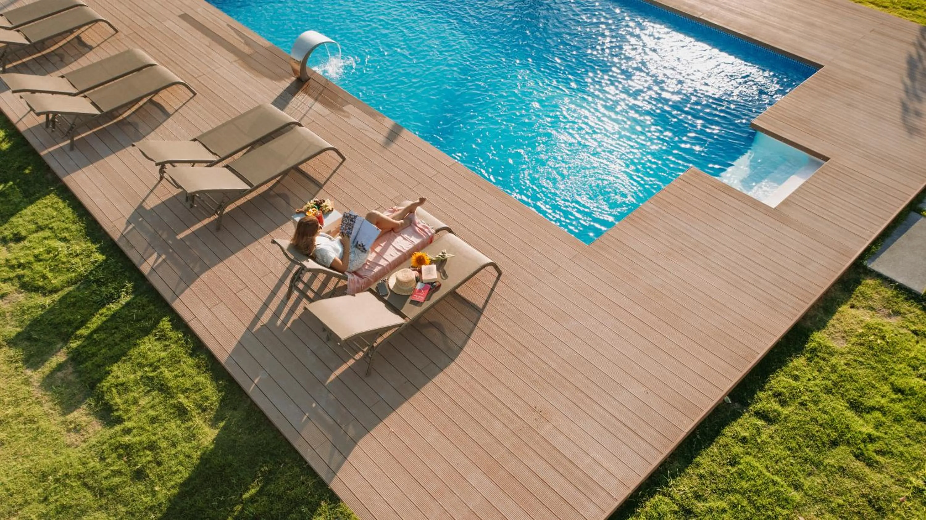 Pool view in Ali Baba Ciftligi Alacati