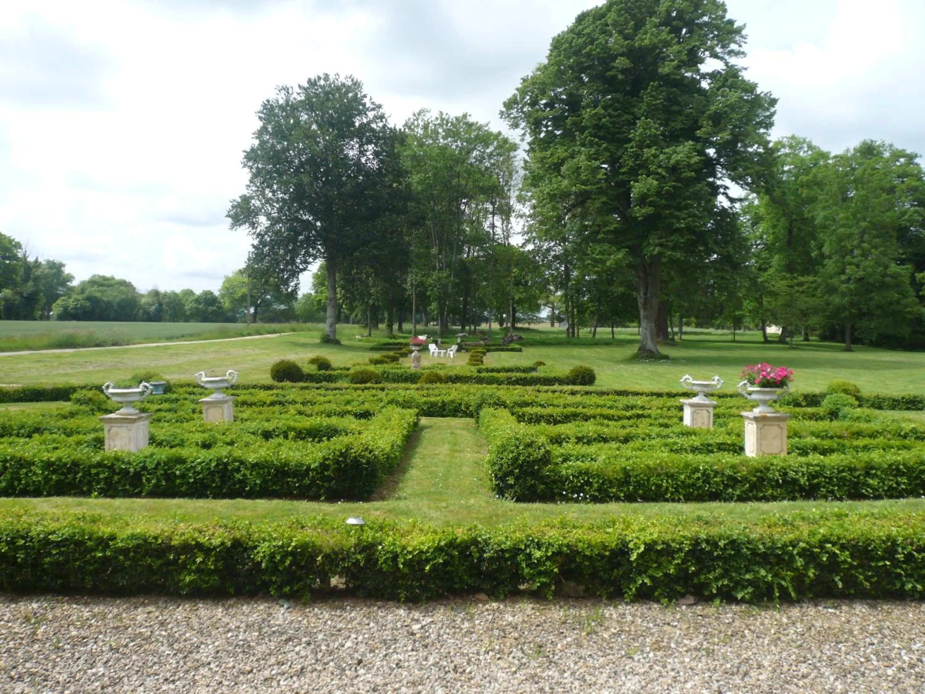Garden view in LOGIS du Château du Bois Doucet