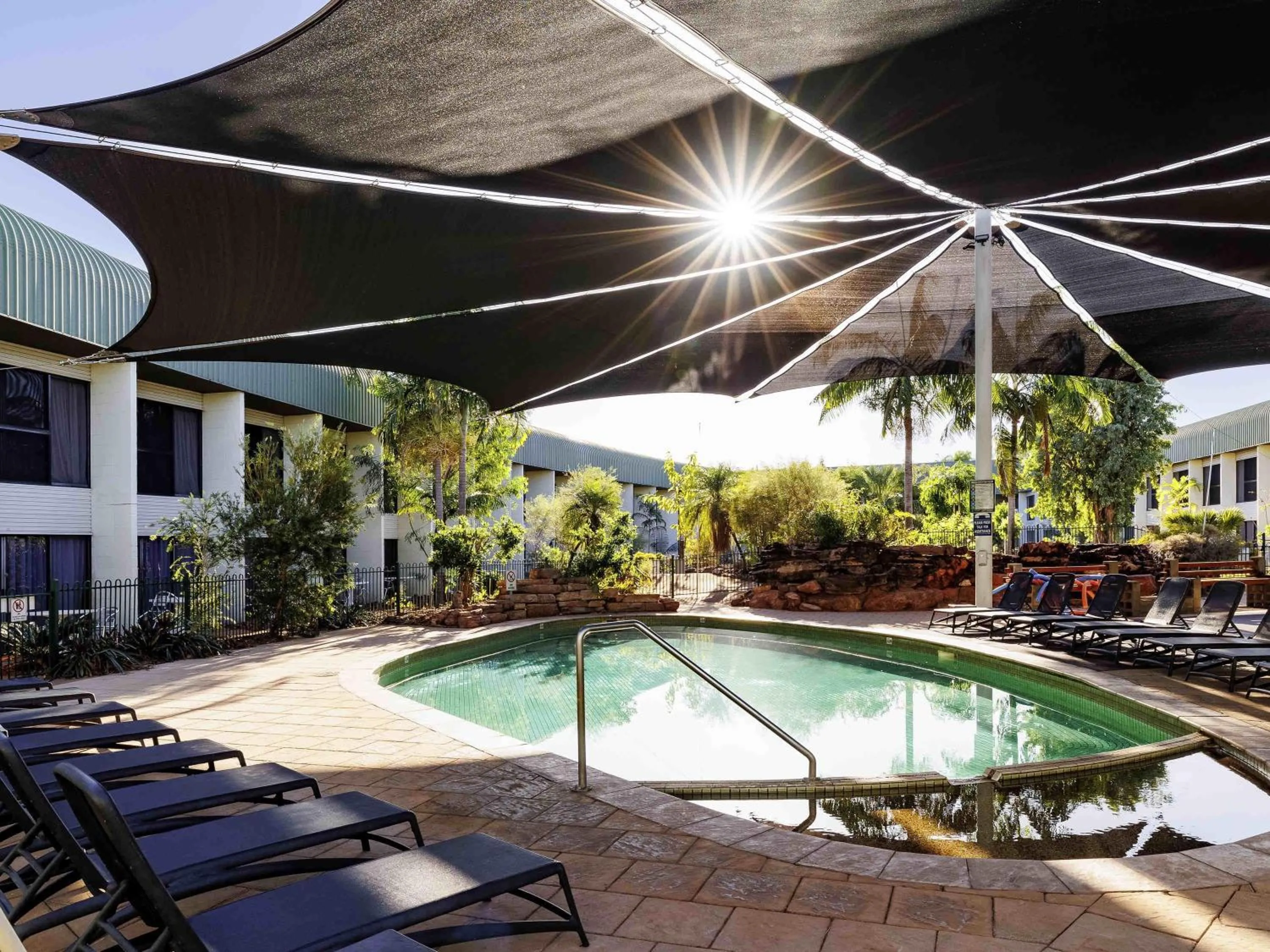 Pool view in Mercure Kakadu Crocodile