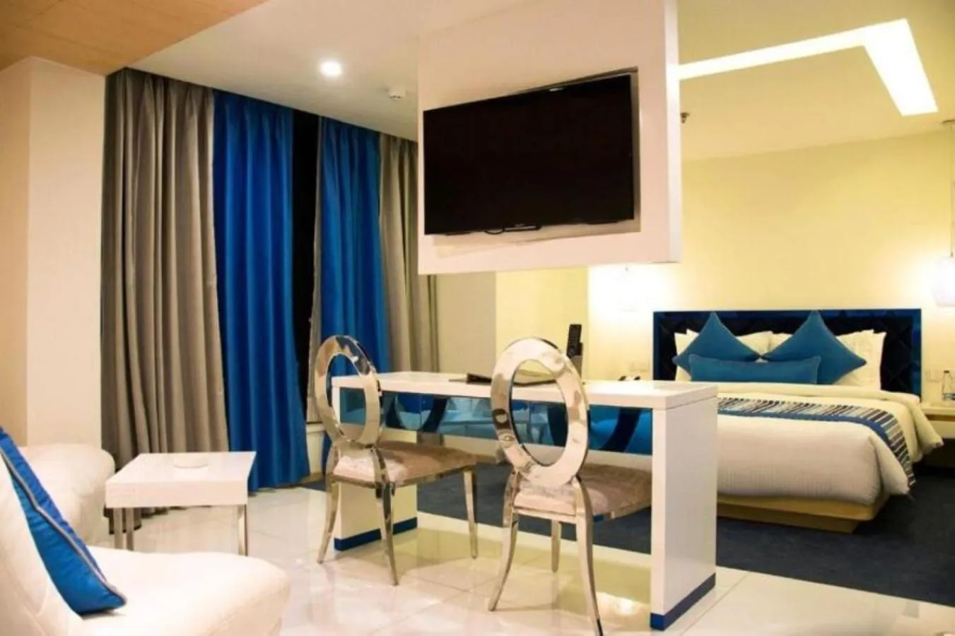 View (from property/room), Bed in Barsana Boutique Hotel - Pure vegetarian