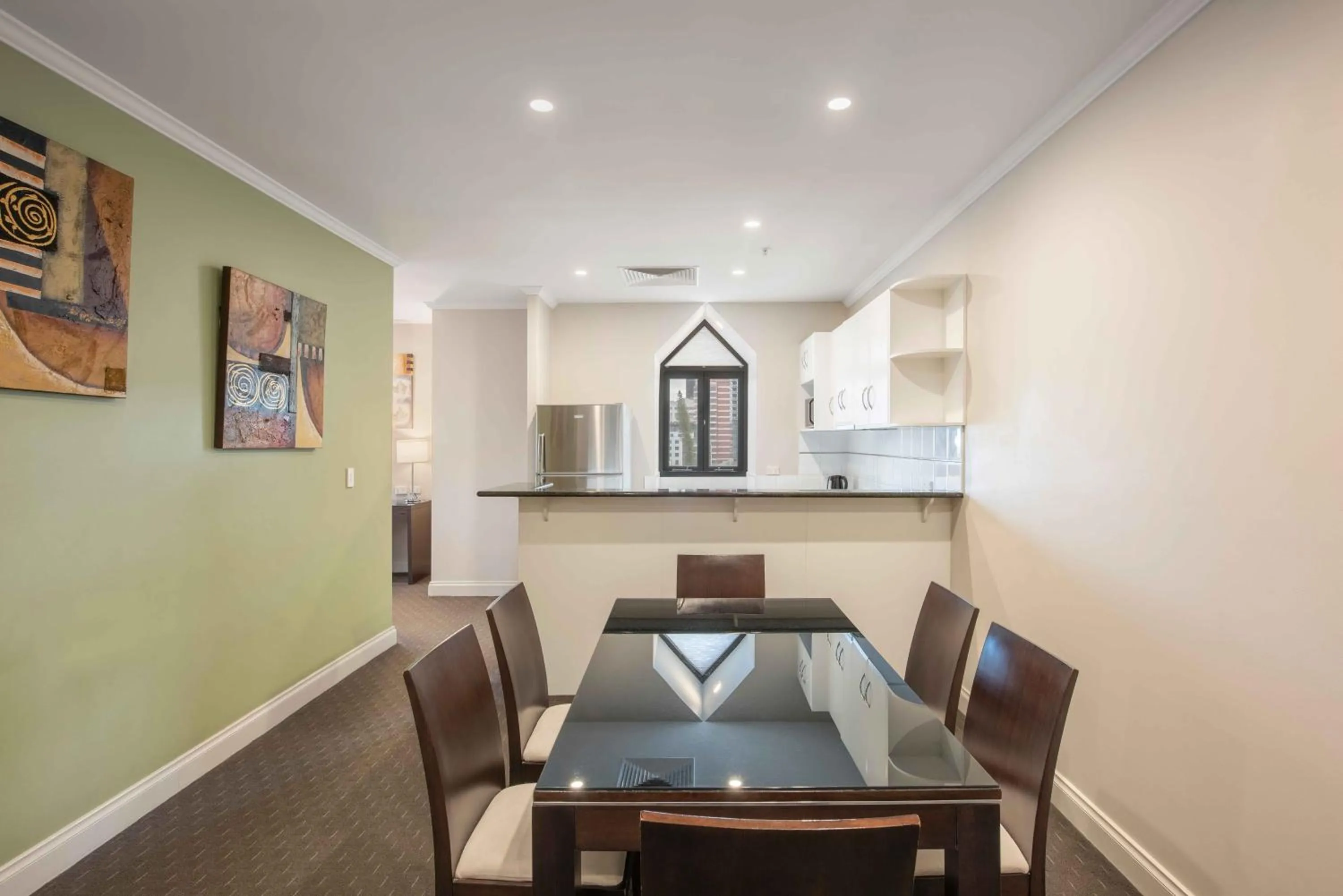 Seating area in Frome Apartments