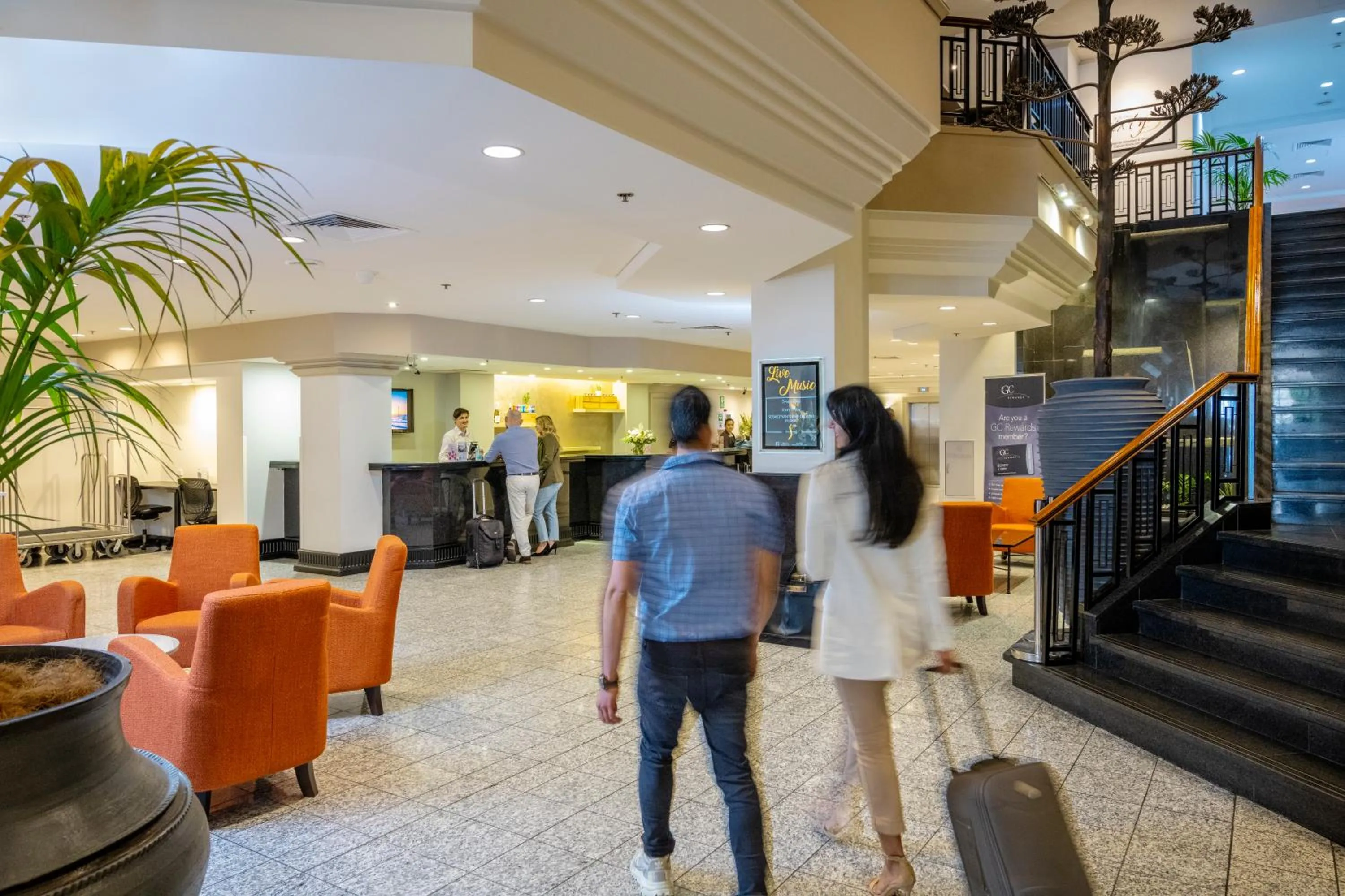 Lobby or reception in Hotel Grand Chancellor Adelaide