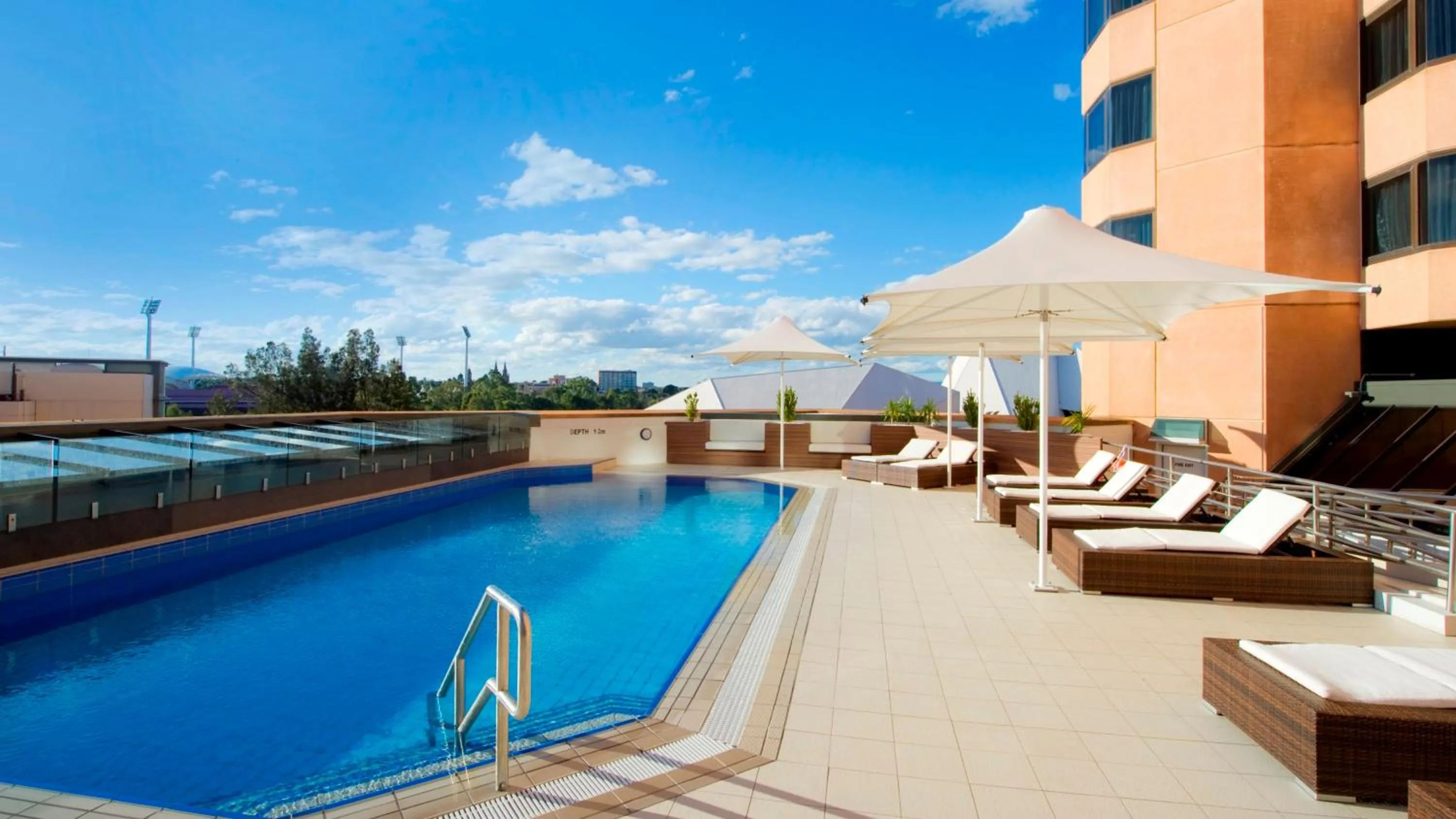 Swimming pool in InterContinental Adelaide by IHG