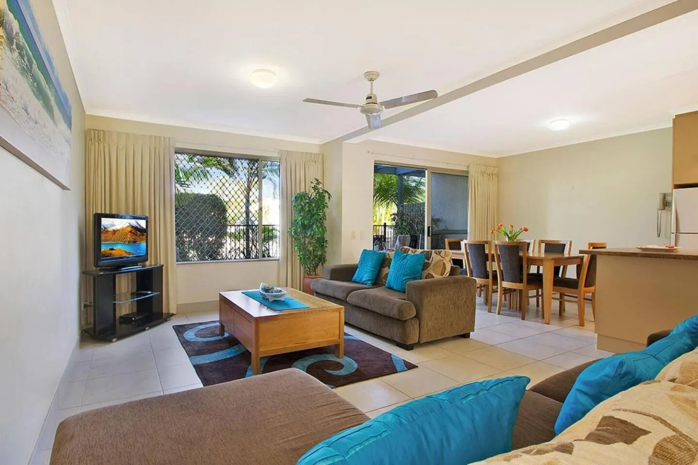 Living room in Ivory Palms Resort Noosa