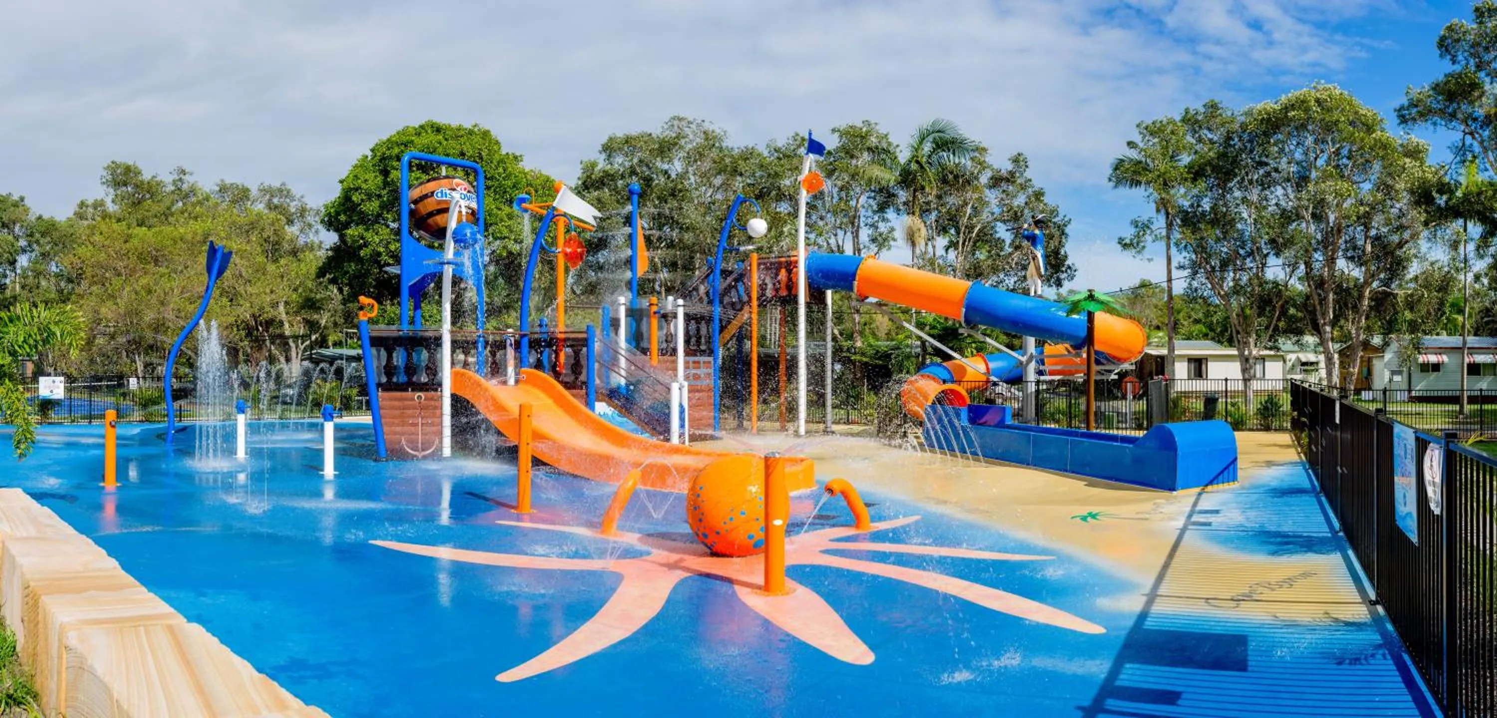 Aqua park in Discovery Parks - Byron Bay