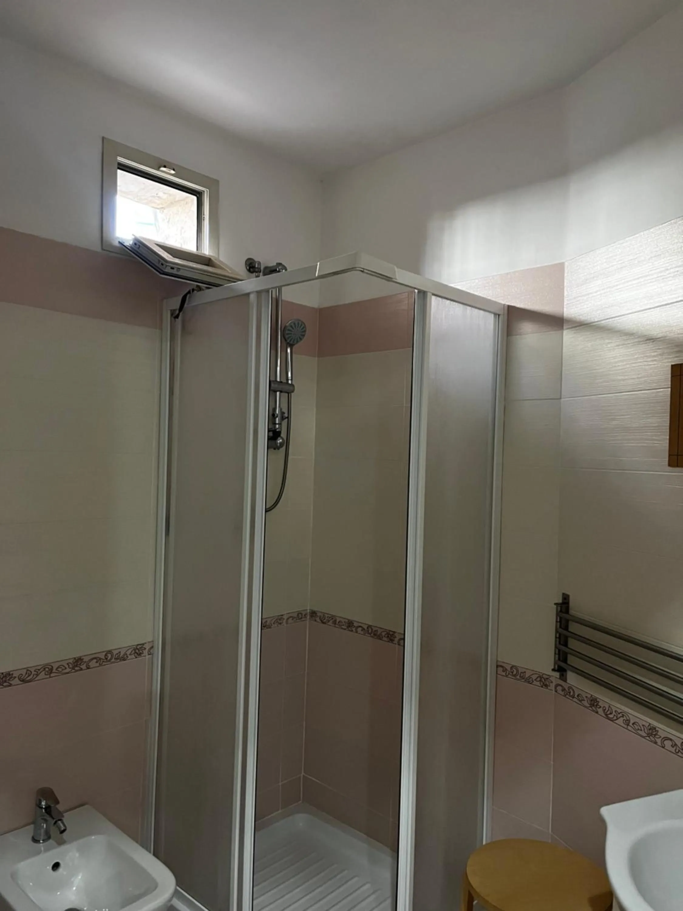 Shower in Family Room