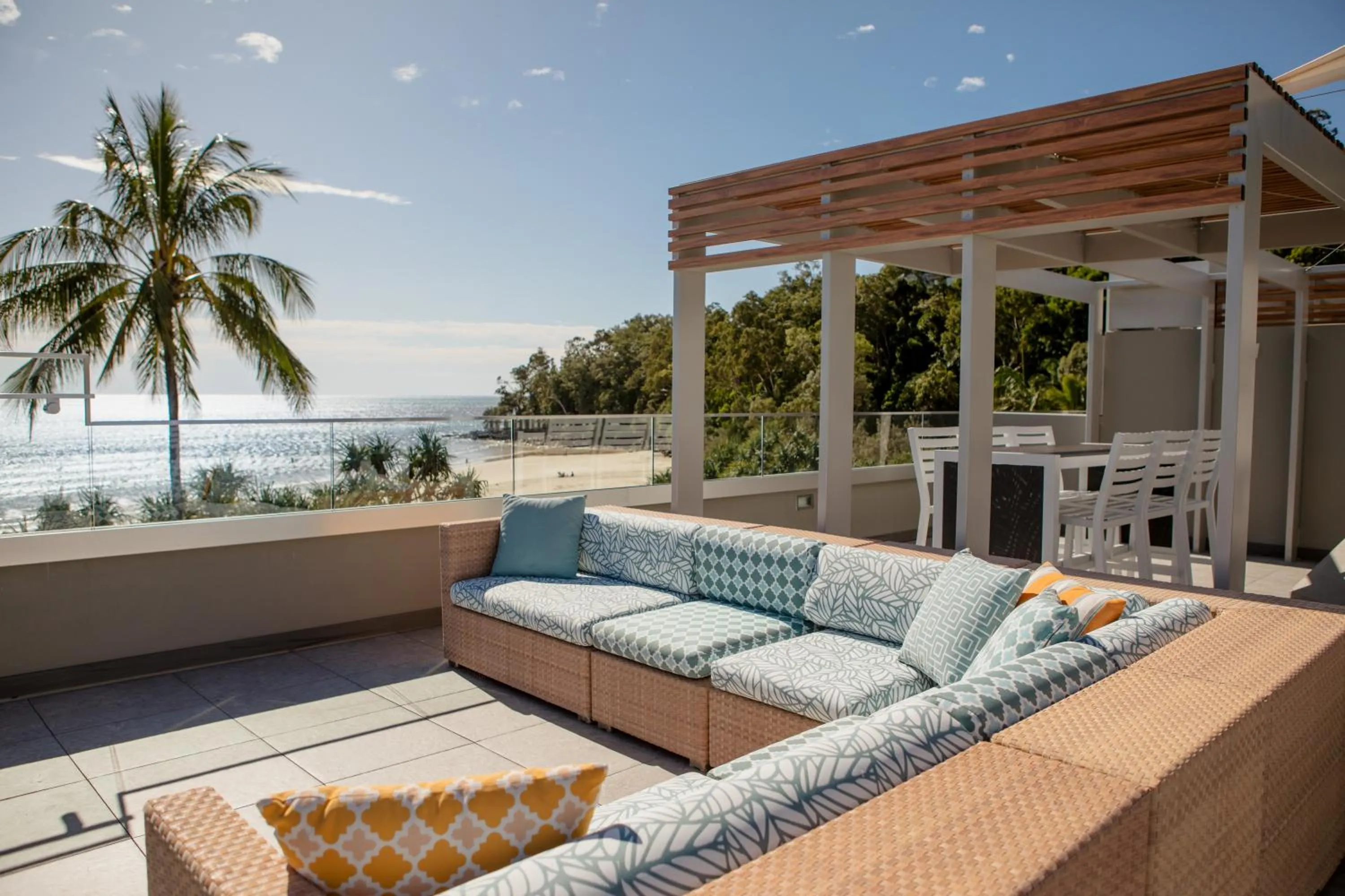 Patio in Netanya Noosa Beachfront Resort