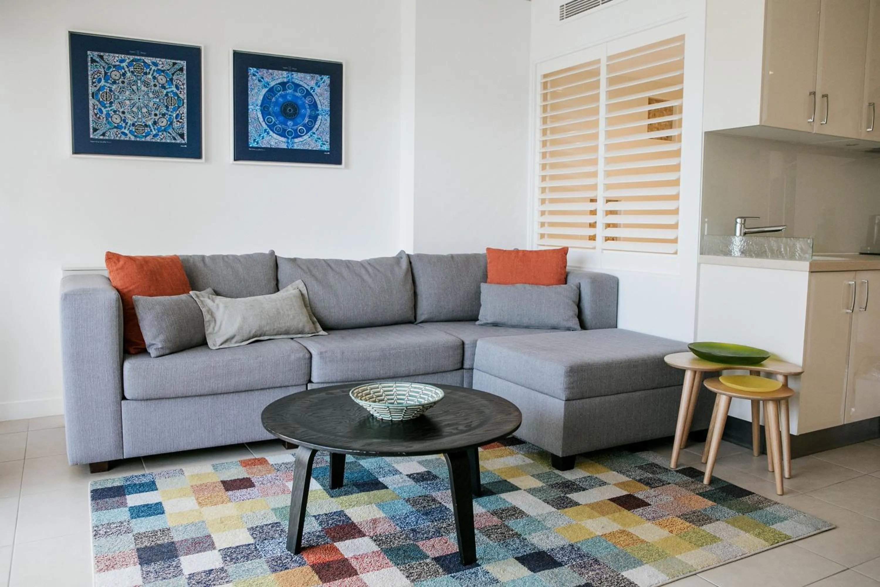 Living room in Netanya Noosa Beachfront Resort