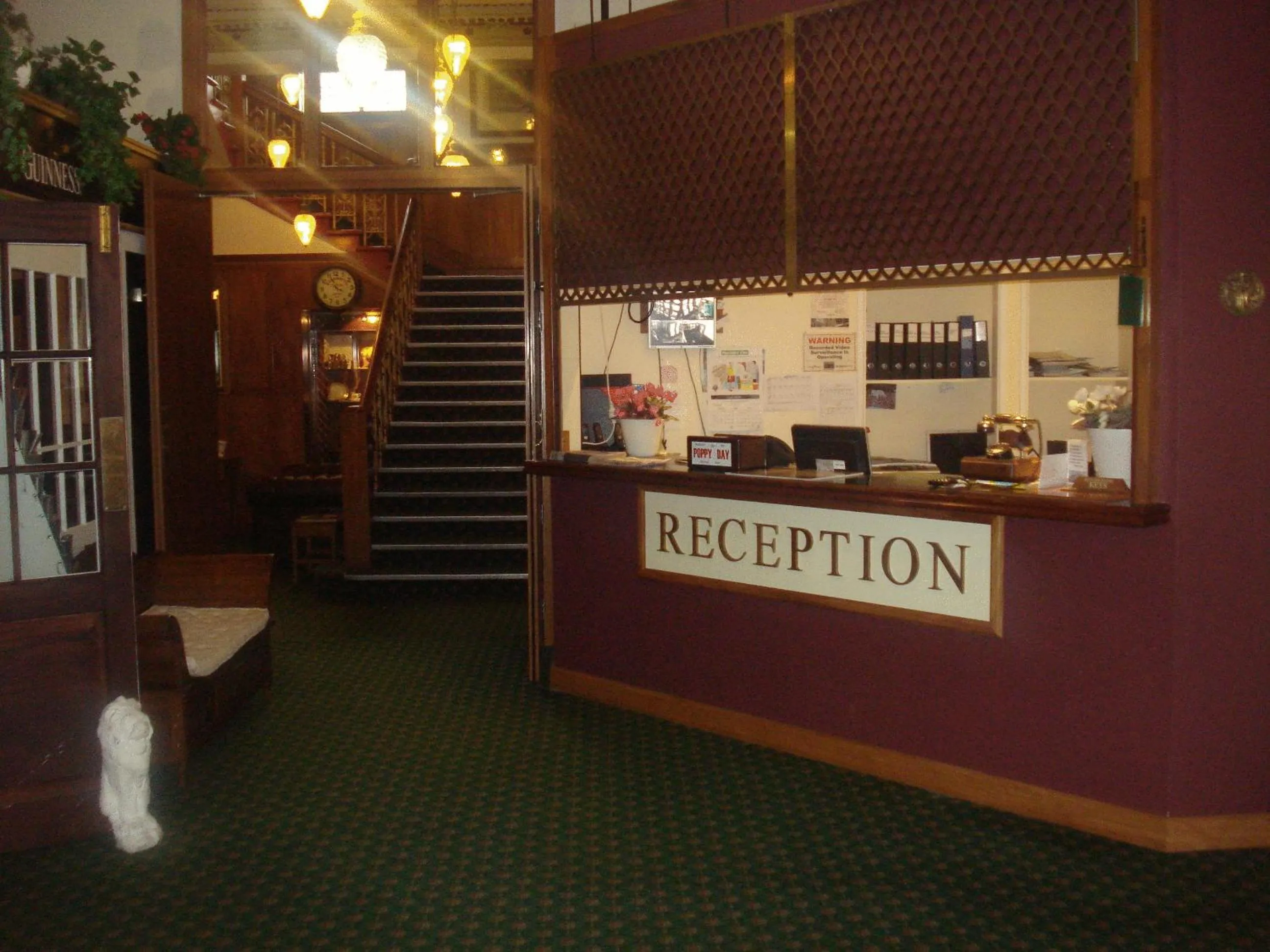 Lobby or reception in The Grand Hotel Wanganui