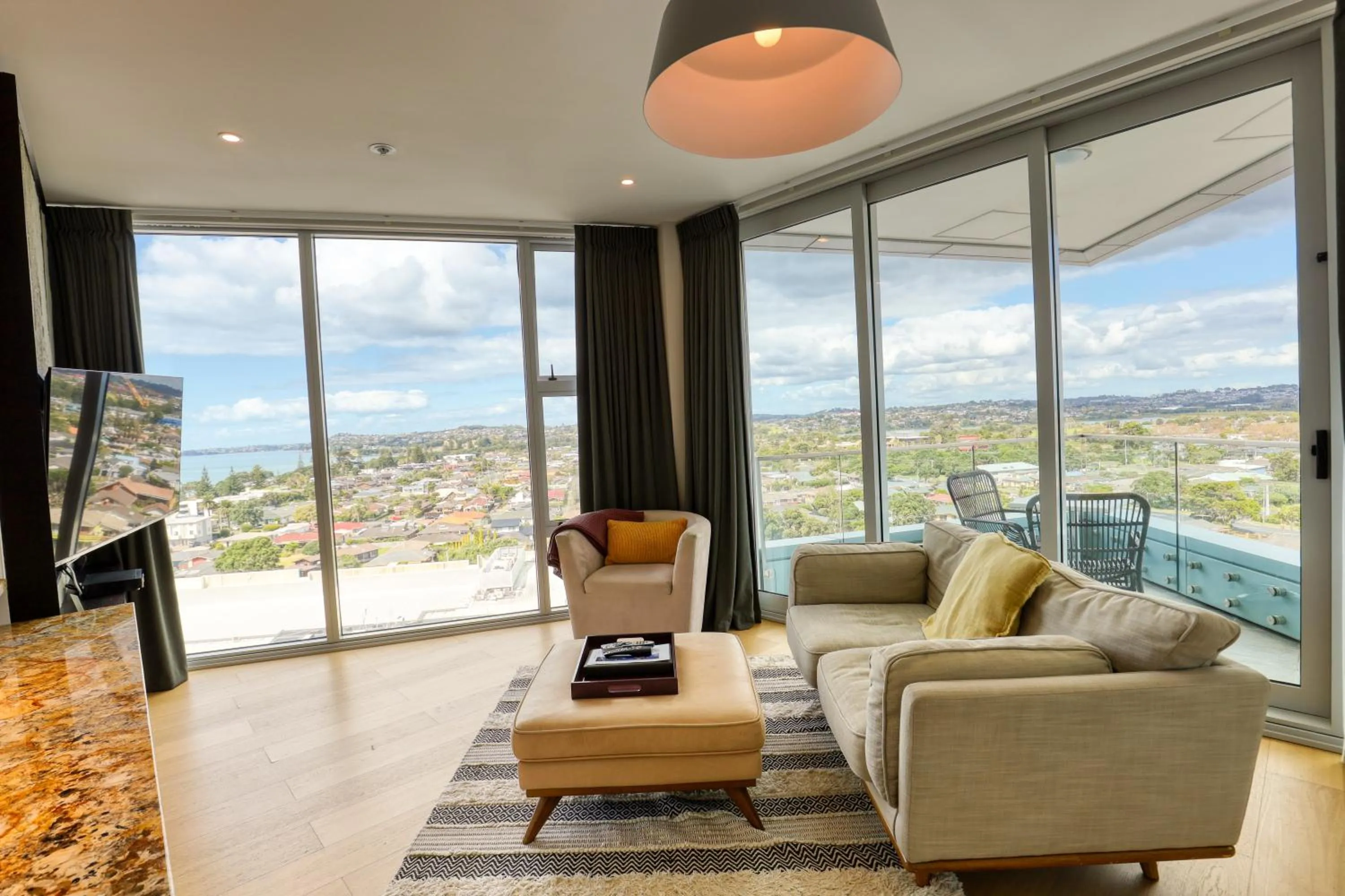 Living room in Marsden Suites Nautilus Orewa