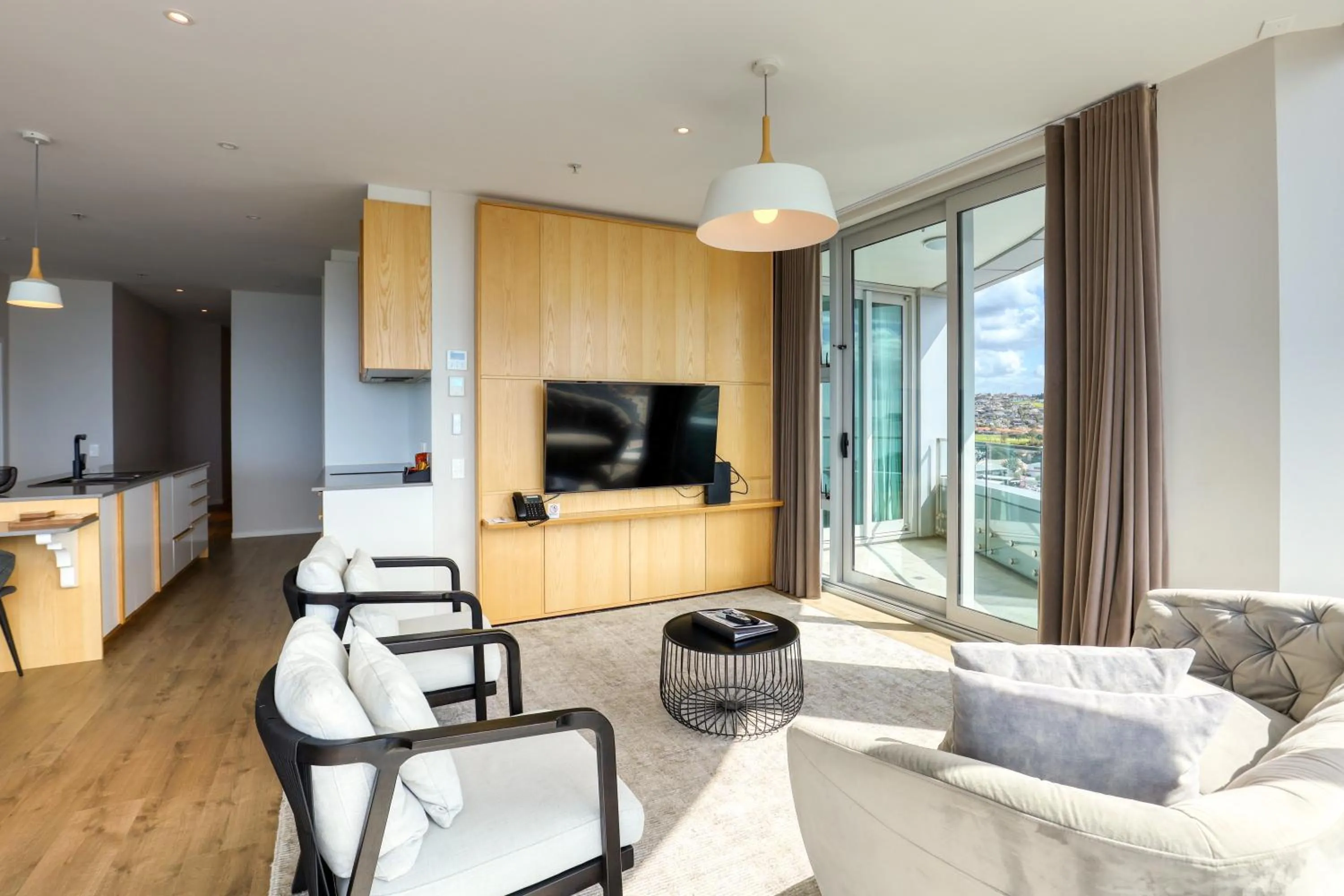Living room in Marsden Suites Nautilus Orewa